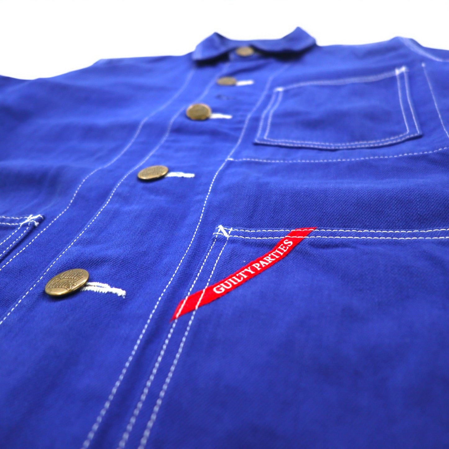 THE GUILTY PARTIES ( WACKO MARIA ) カバーオール ワークジャケット S ブルー チェンジボタン 日本製