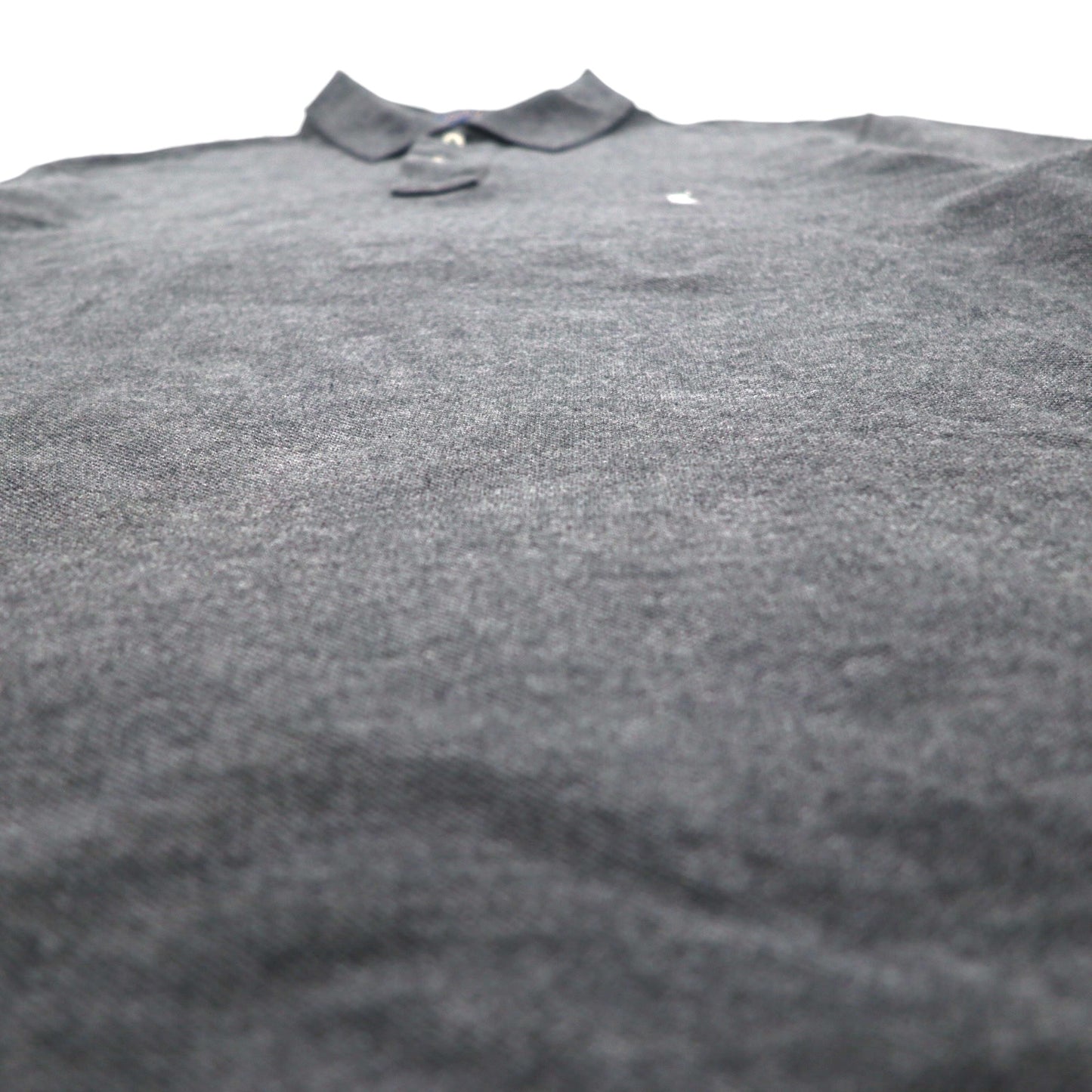 POLO RALPH LAUREN Polo Shirt, XL, Gray, Cotton, Pique, Small Pony Embroidery