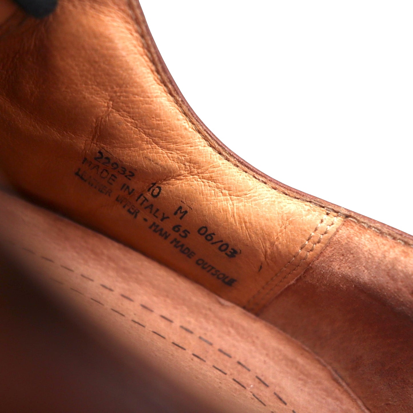 BOSTONIAN Italian Oxford Dress Shoes 28cm Brown Leather