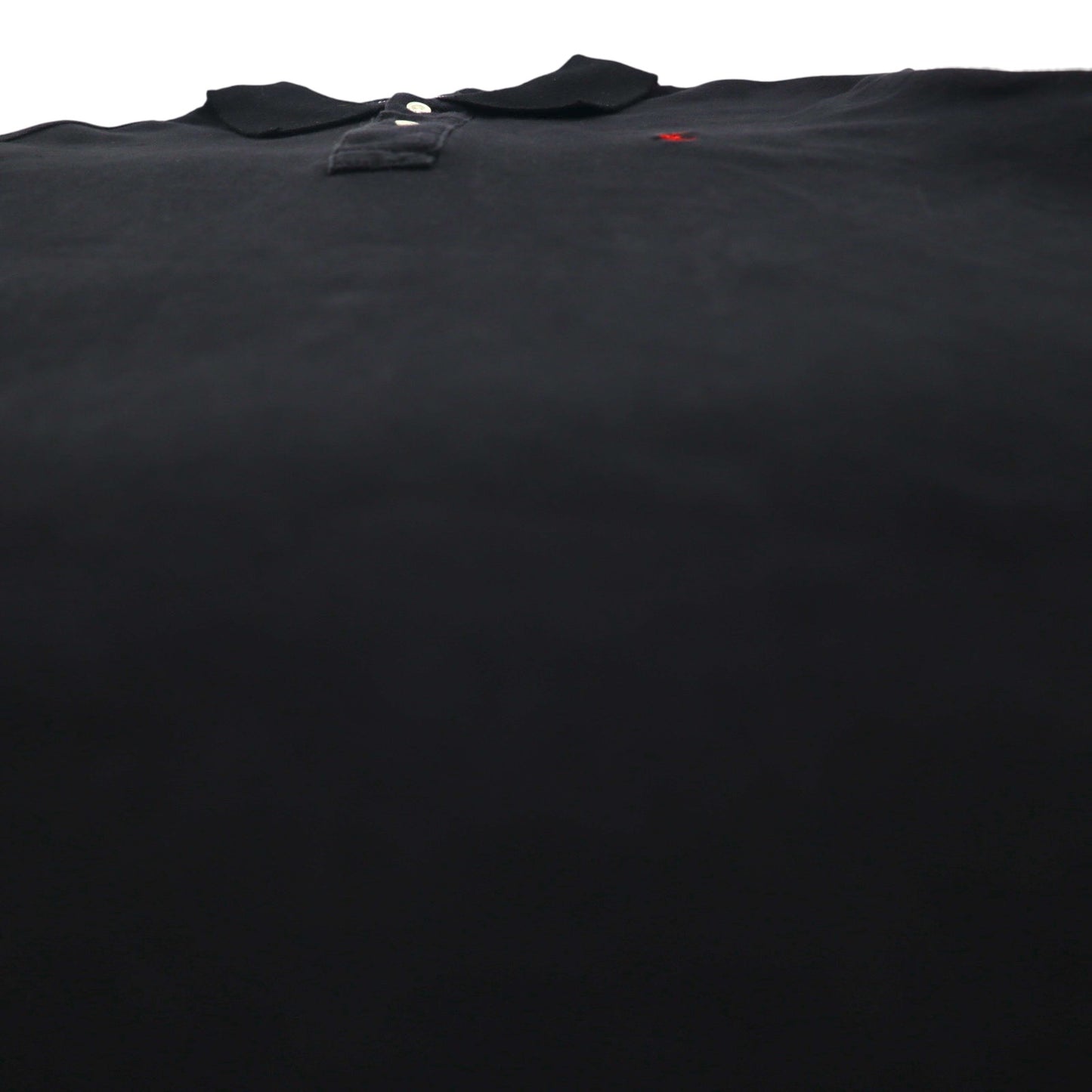 Polo by Ralph Lauren 90s Polo Shirt, XL, Black Cotton, Pique, Small Pony Embroidery