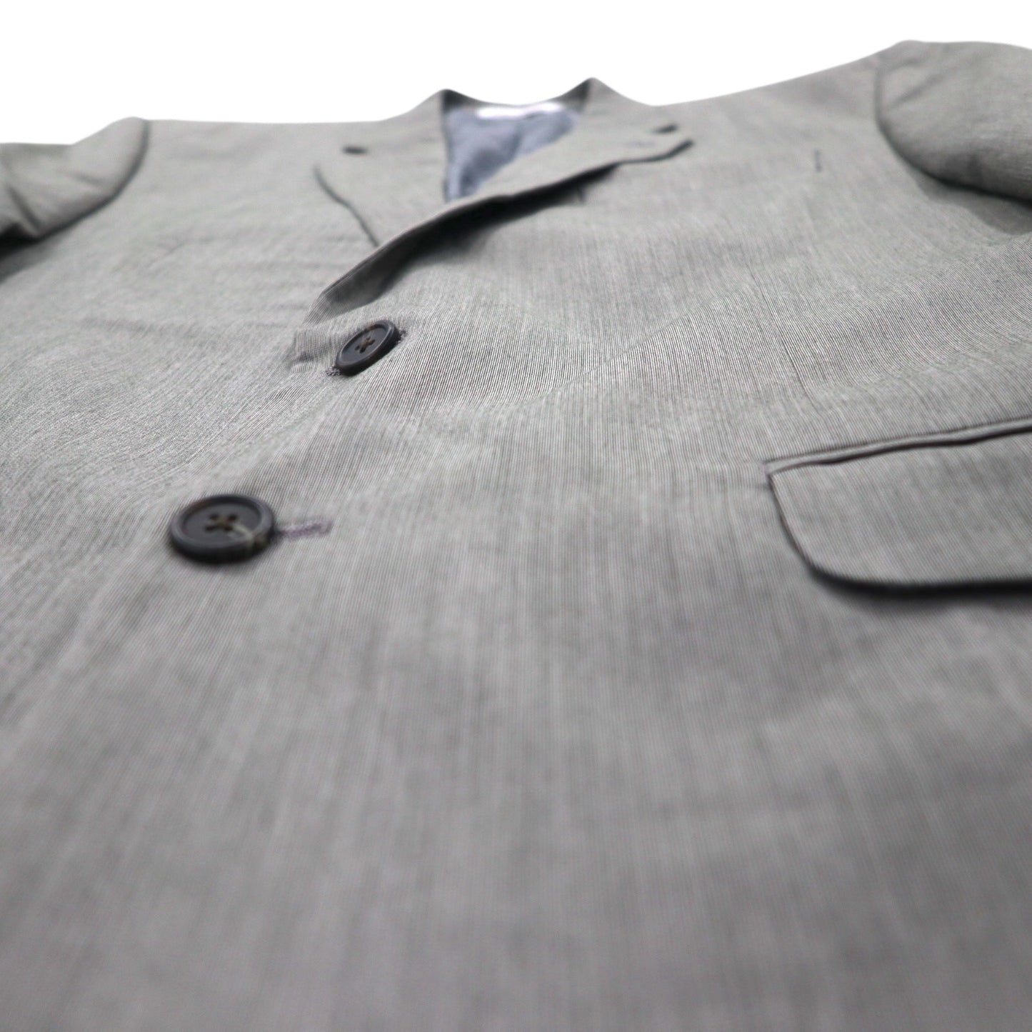 CHAPS 2B テーラードジャケット スーツ L グレー 裏地 ペイズリー