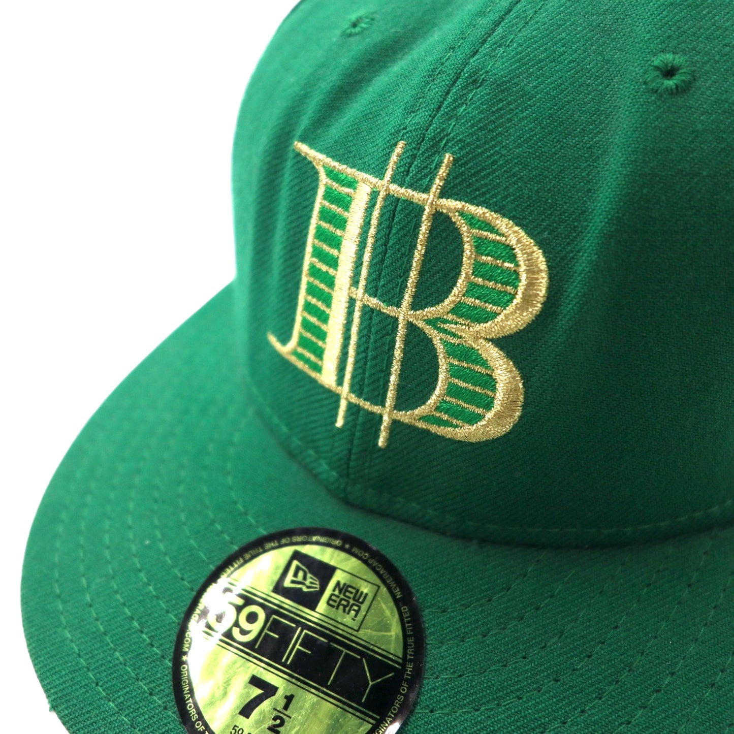 BAPE BY A BATHING APE × NEW ERA Made in USA Baseball Cap 59.6cm Green Wool Logo Embroidery BAPESTA