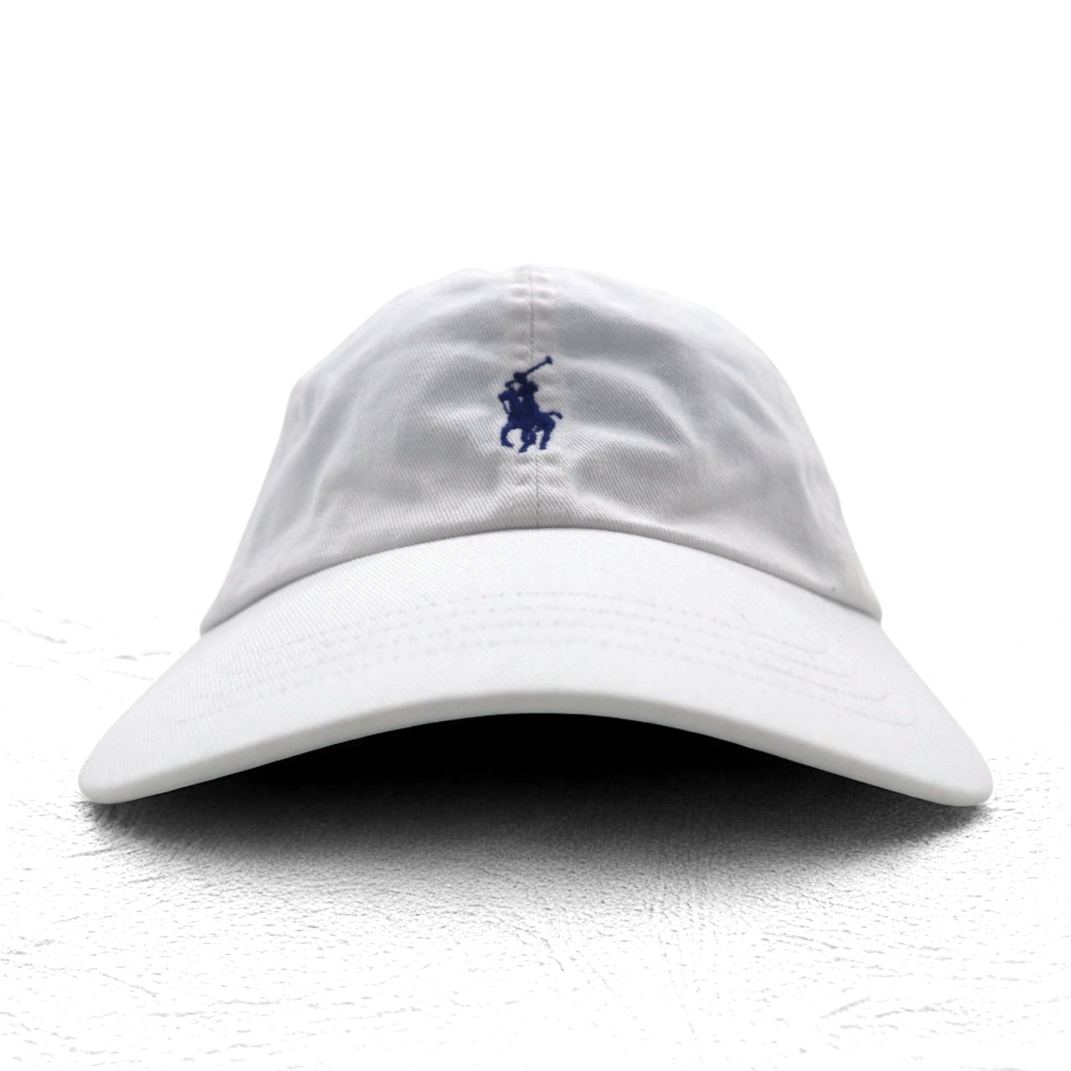 POLO RALPH LAUREN 6-panel cap with free belt, white cotton and