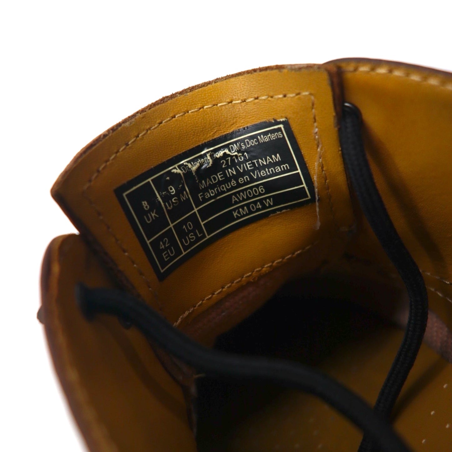 Dr.Martens 3ホール ドレスシューズ 27cm ブラウン レザー プレーントゥ 27161