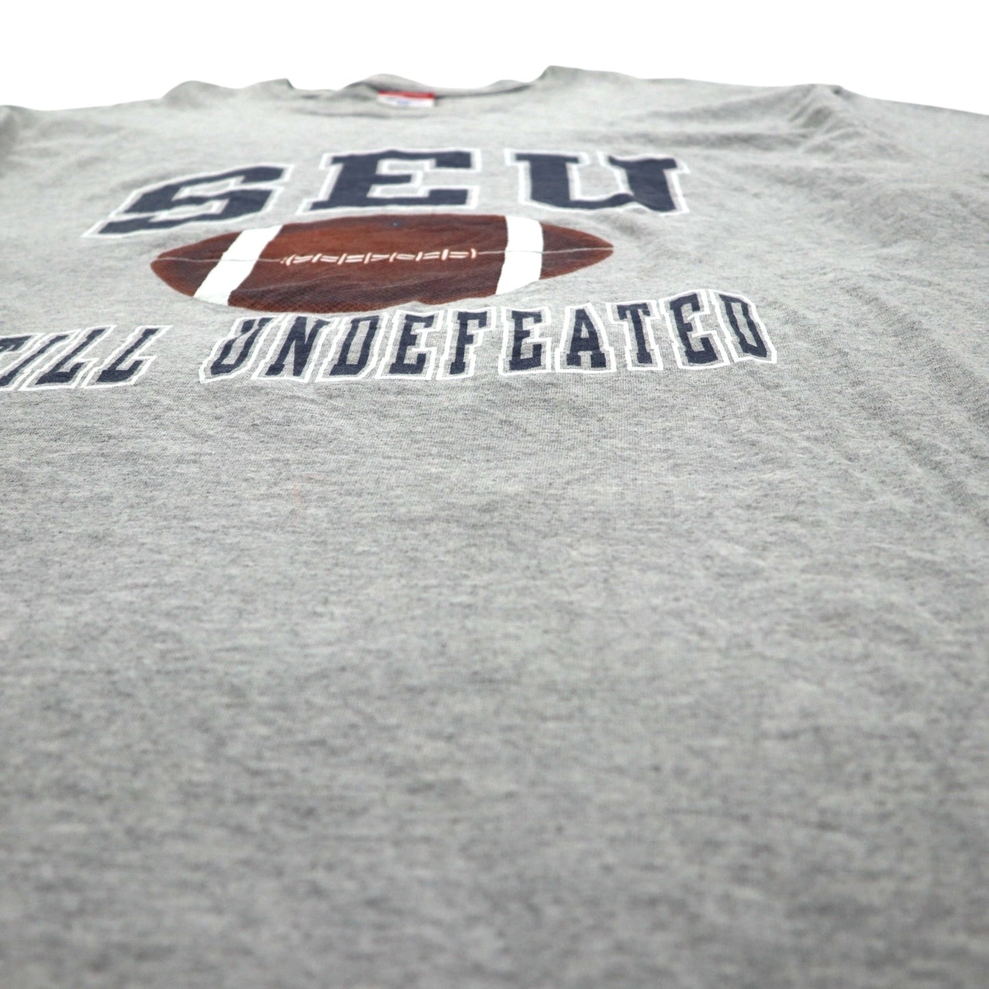 Champion 00年代 カレッジ プリント Tシャツ 2XL グレー SEU アーチロゴ ビッグサイズ ホンジュラス製