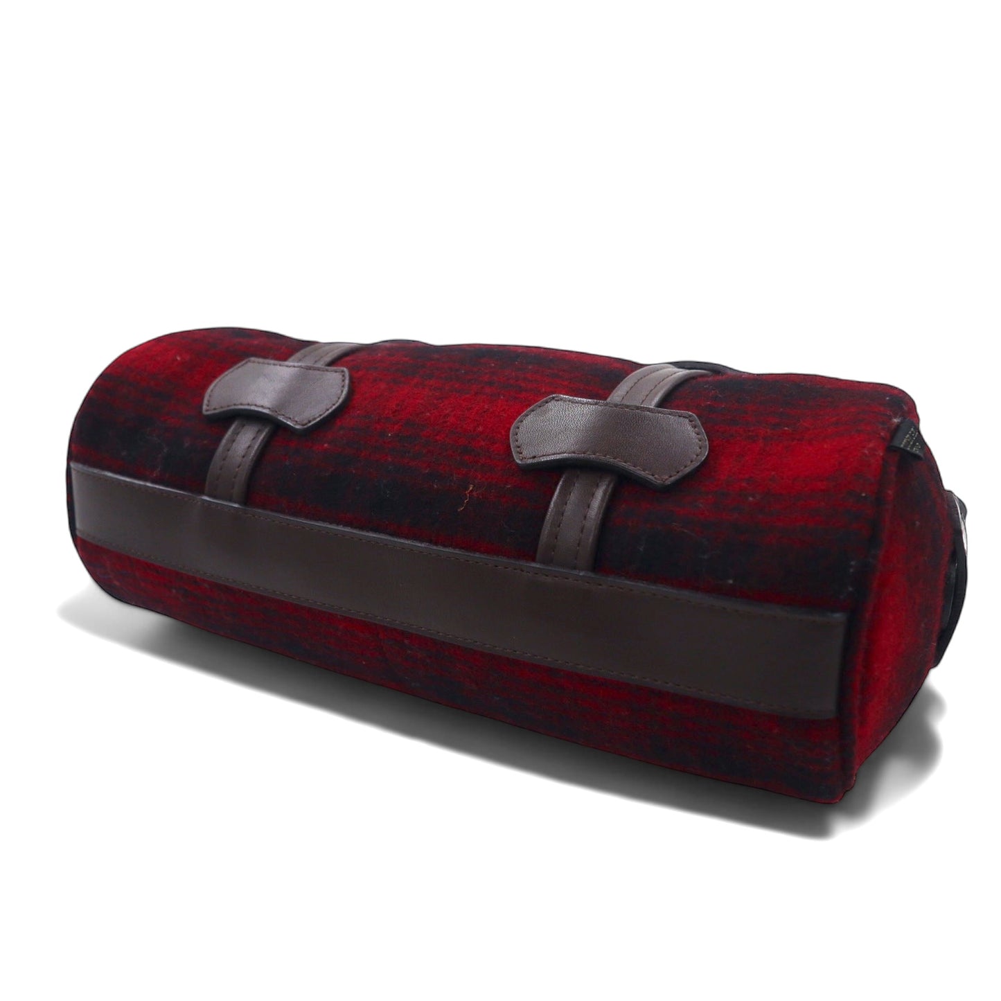 PORTER GIRL × WOOLRICH Cabin Mini Boston Bag Handbag Red Wool Leather Check CABIN BOSTON BAG SMALL Made in Japan