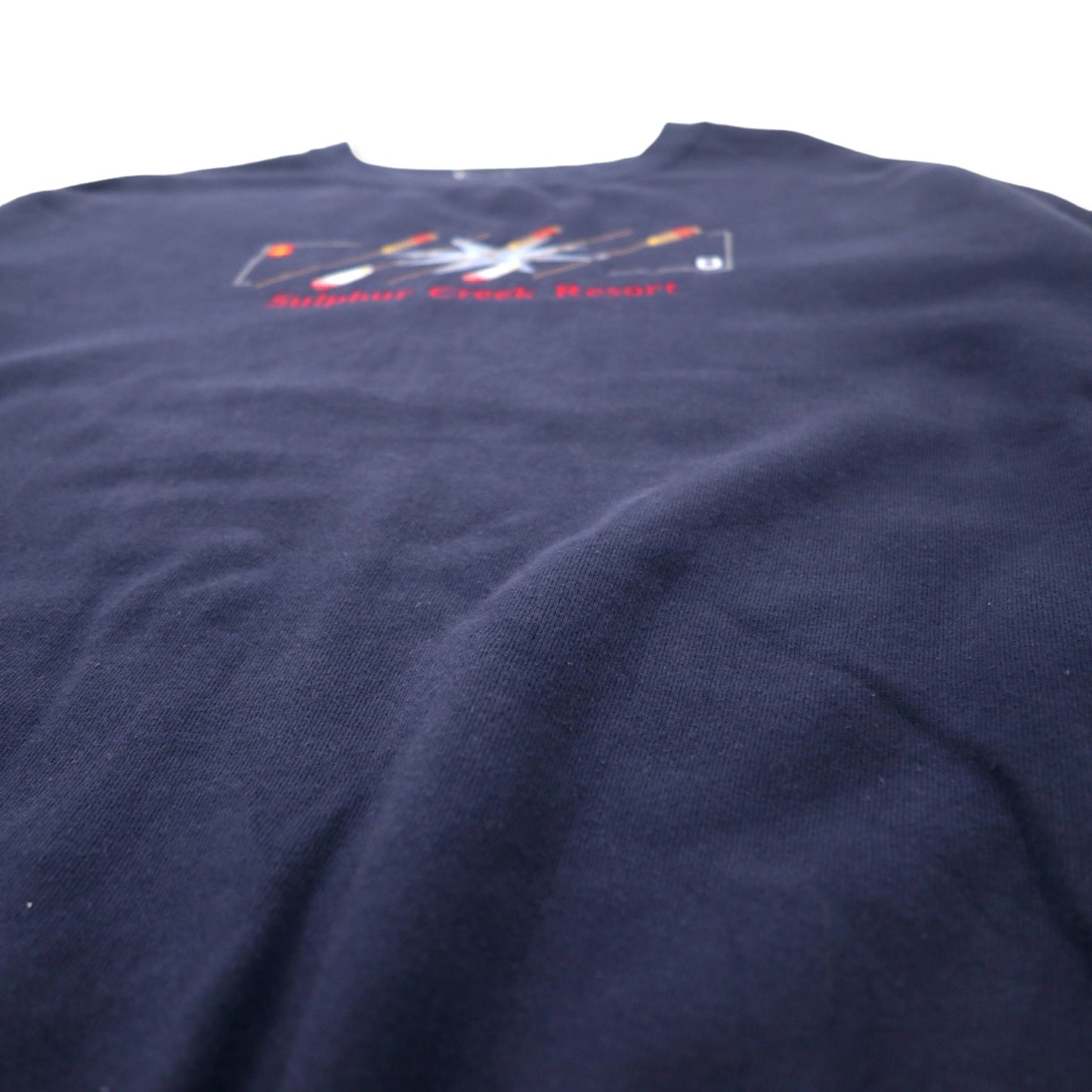 Lee 90年代 Heavy Weight スウェット 2XL ネイビー コットン 裏起毛 Sulphur Creek Resort 刺繍 ビッグサイズ