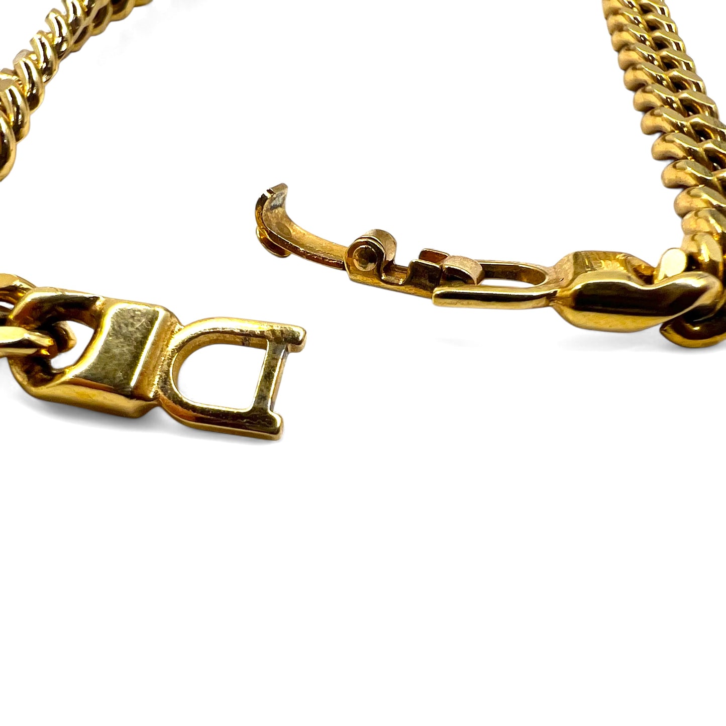 Christian Dior Made in Germany Vintage Logo ID Bracelet, Kihei Gold, CD Logo Plate, GERMANY Engraved