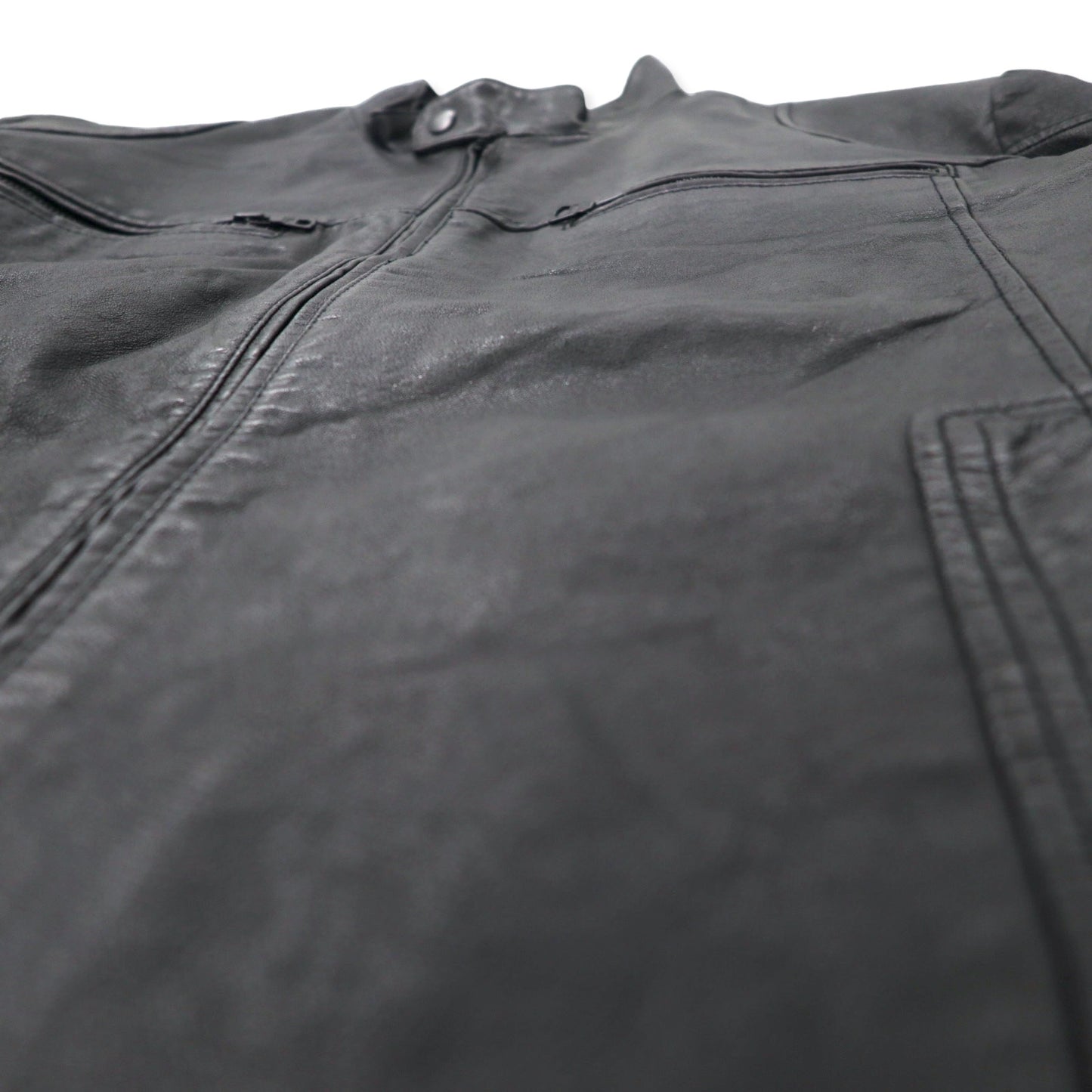 INC INTERNATIONAL CONCEPTS シングル ライダースジャケット レザージャケット XL ブラック