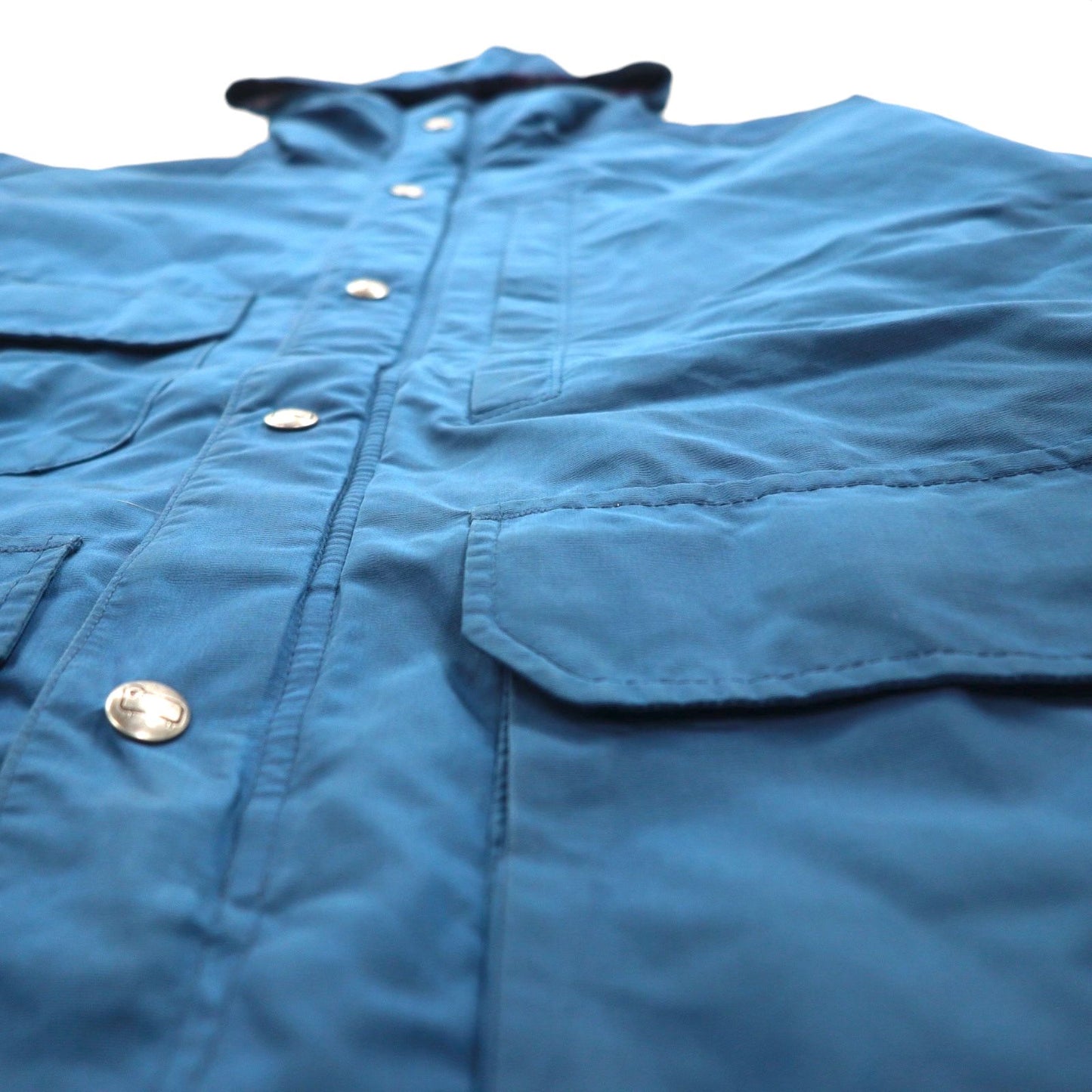 Woolrich 80年代 USA製 マウンテンパーカー L ネイビー ブランケットライナー ダブルジップ ウエスト ドローコード