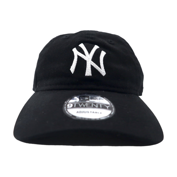 NEW ERA ベースボールキャップ ONE ブラック コットン MLB ニューヨーク ヤンキース ADJUSTABLE