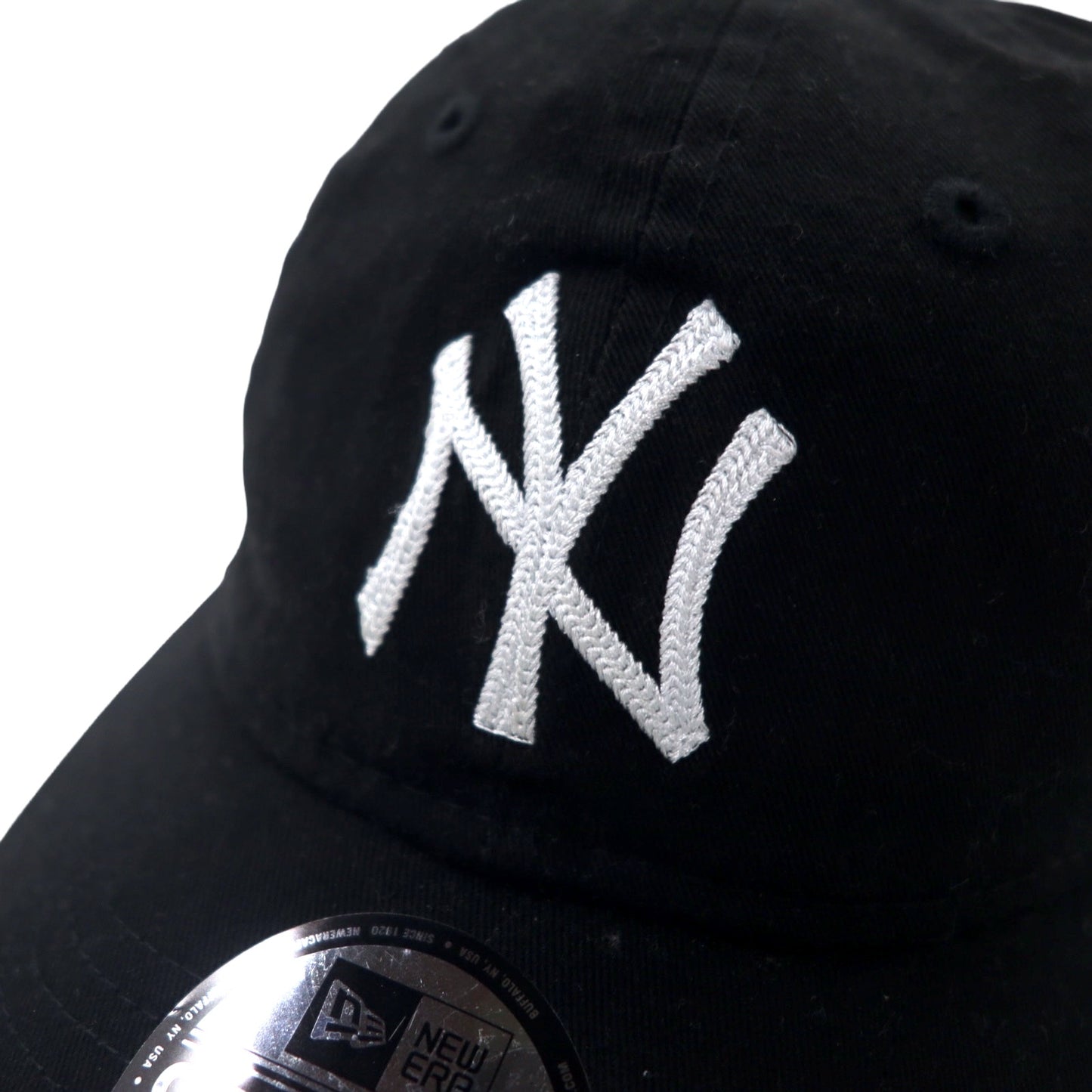 NEW ERA Baseball Cap ONE Black Cotton MLB New York Yankees ADJUSTABLE
