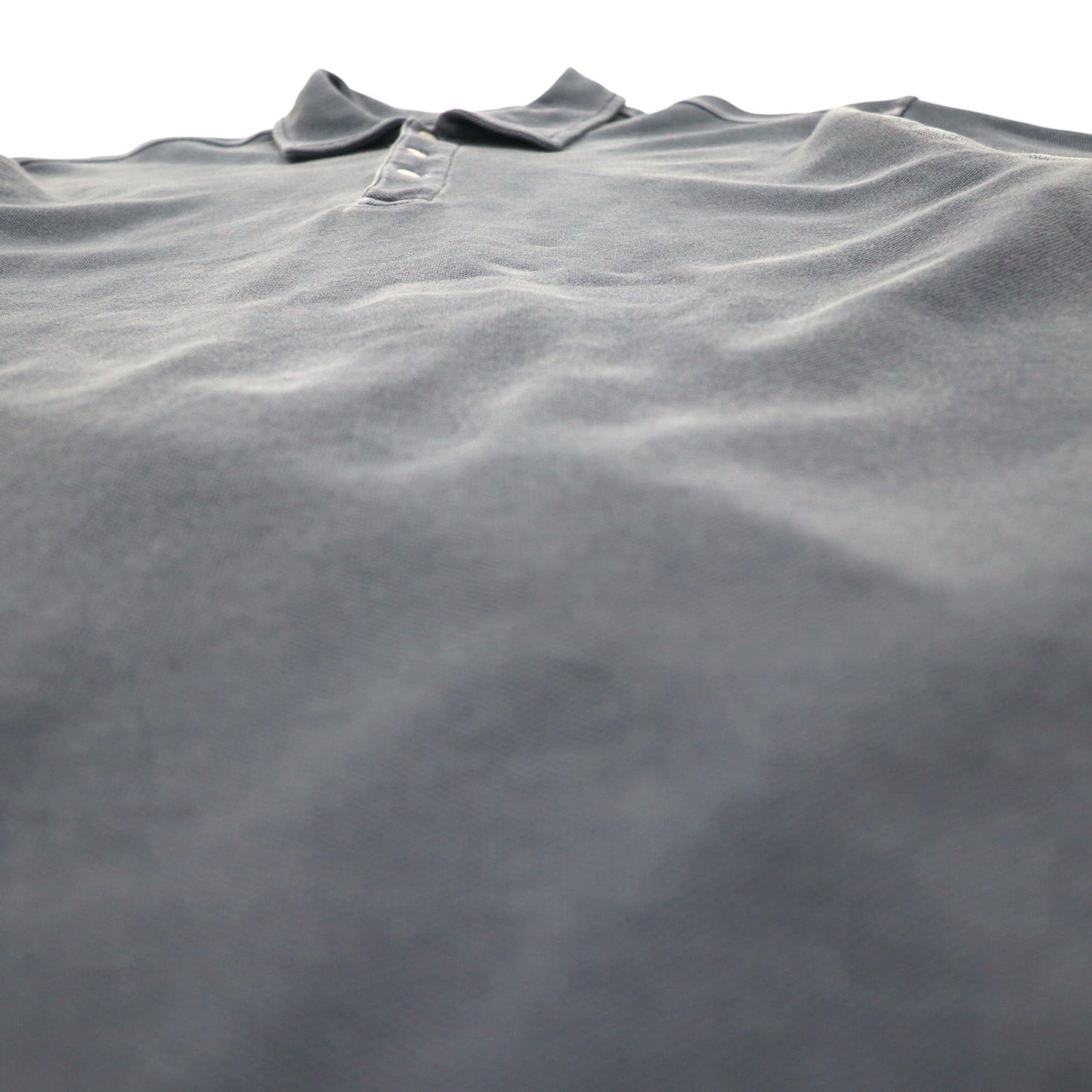 Eddie Bauer 90s Vintage Pique Polo Shirt, Large, Grey, Cotton