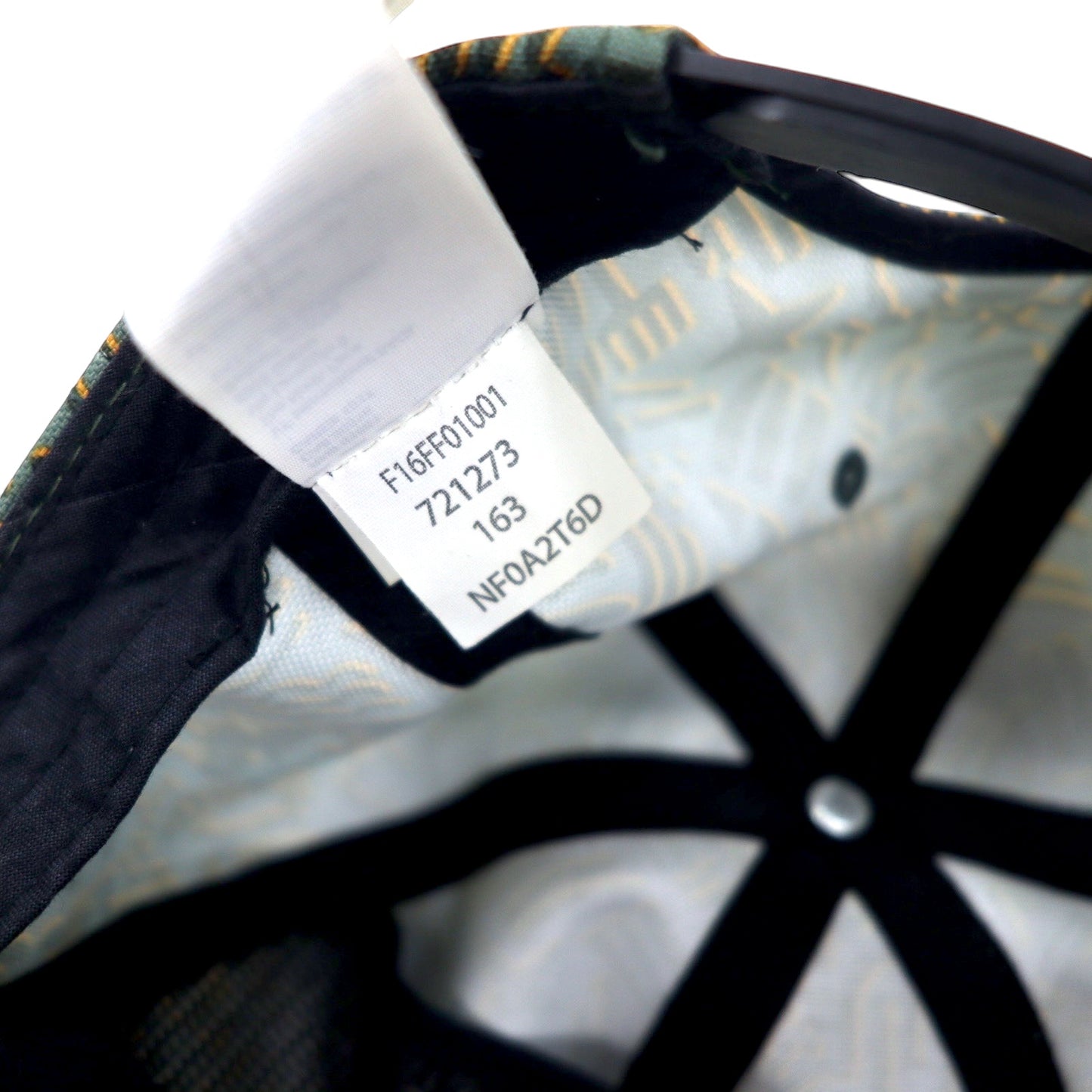 THE NORTH FACE ベースボールキャップ スナップバック ONE カーキ ポリエステル 総柄 ロゴ NF0A2T6D