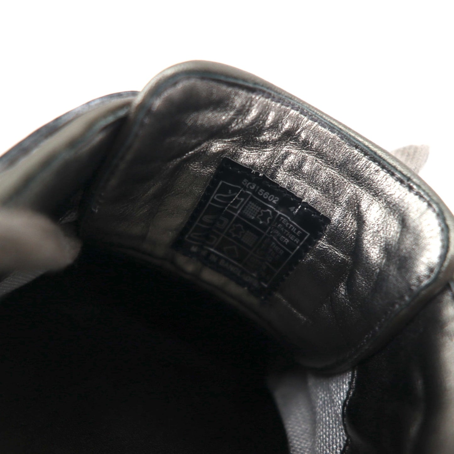 HUGO BOSS キルティングレザー メタリック スニーカー 27cm シルバー 50315602