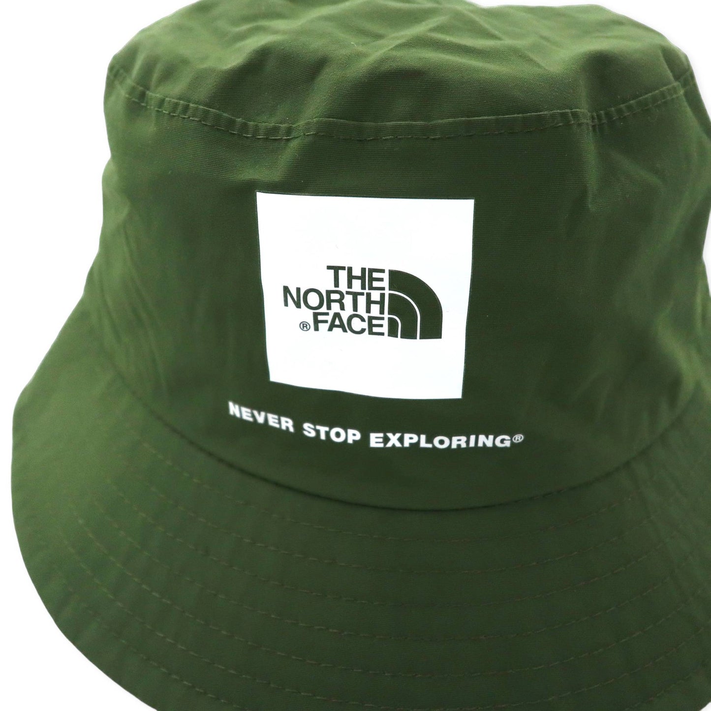 THE NORTH FACE Bucket Hat L Khaki Nylon Waterproof Box Logo WP CAMP HAT NN01625