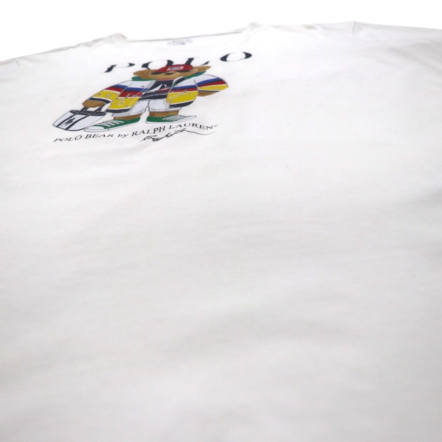 POLO RALPH LAUREN ポロベア Tシャツ XL ホワイト コットン ペルー製