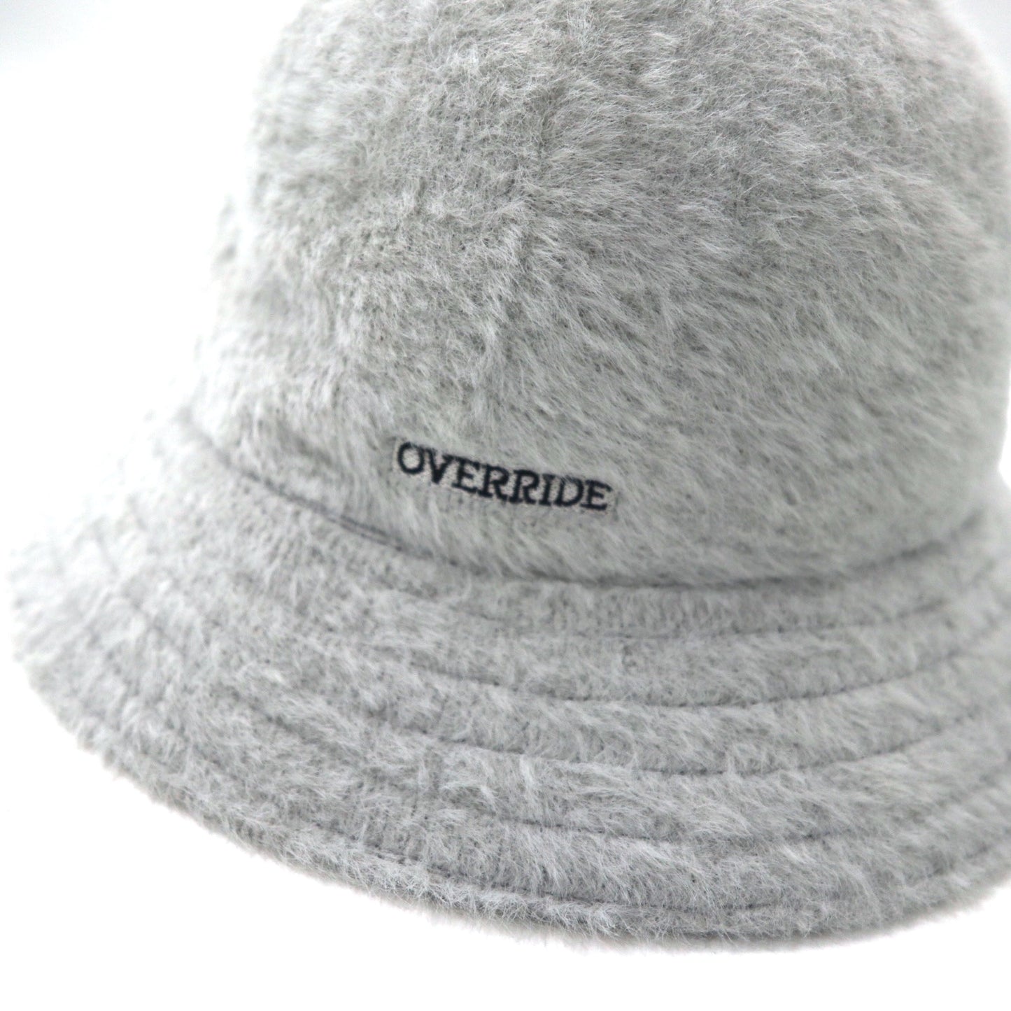 KANGOL × OVERRIDE Bucket Hat L Gray Acrylic SYNTHETIC FURGORA CASUAL K3483PJ