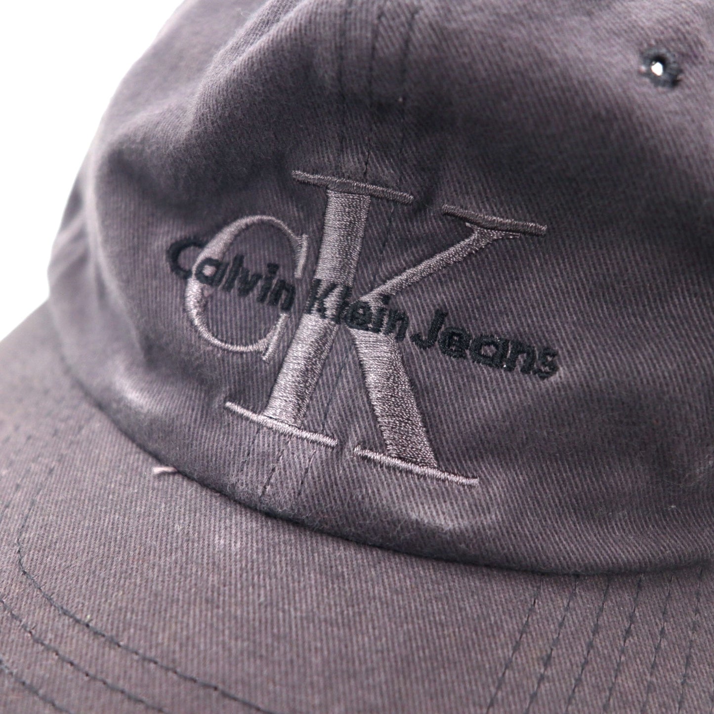 Calvin Klein 90年代 スナップバック キャップ FREE ブラック コットン CKロゴ刺繍