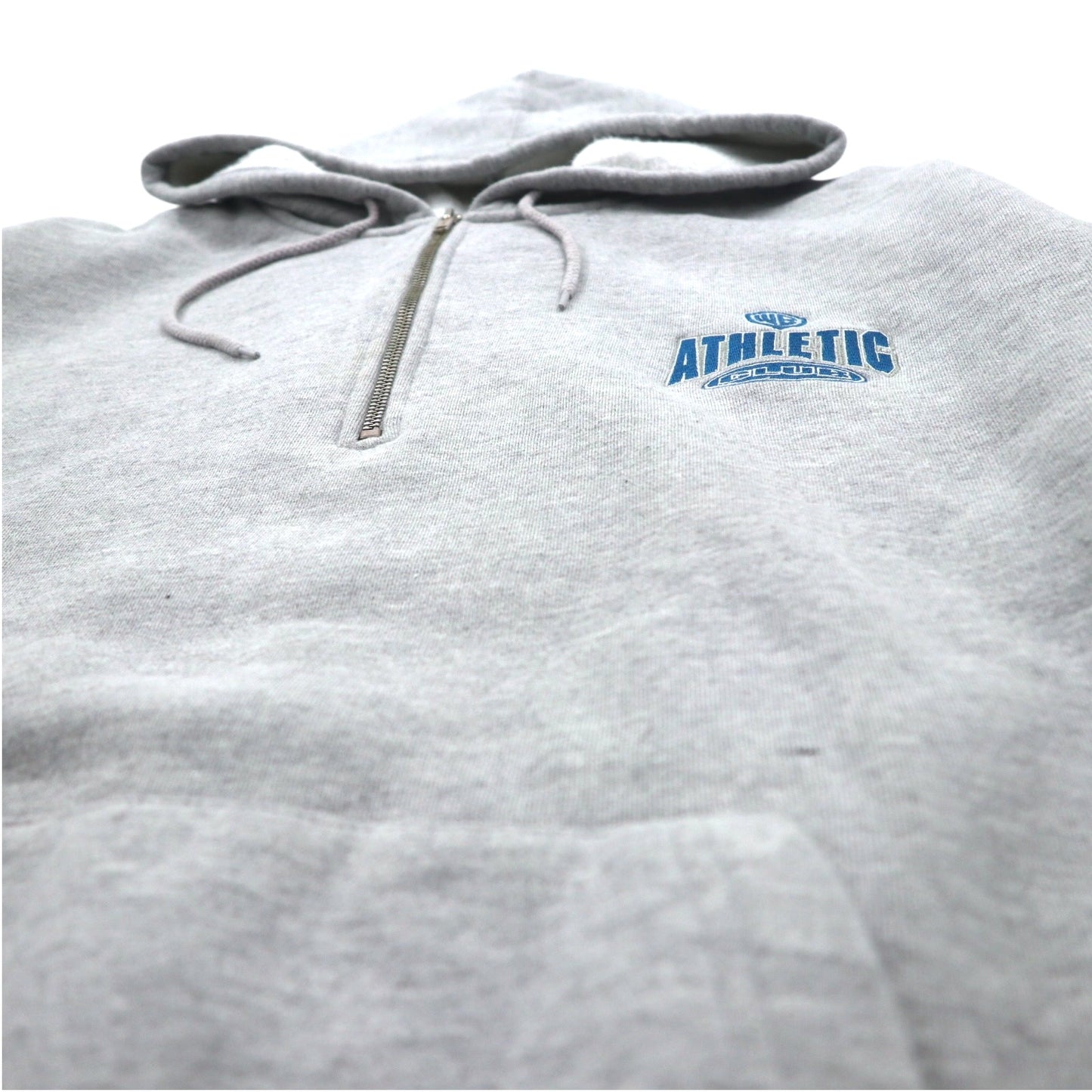 WARNER BROS. 90年代 ルーニーチューンズ LOONEY TUNES キャラクター刺繍 ハーフジップパーカー XL グレー ACME CLOTHING CO.