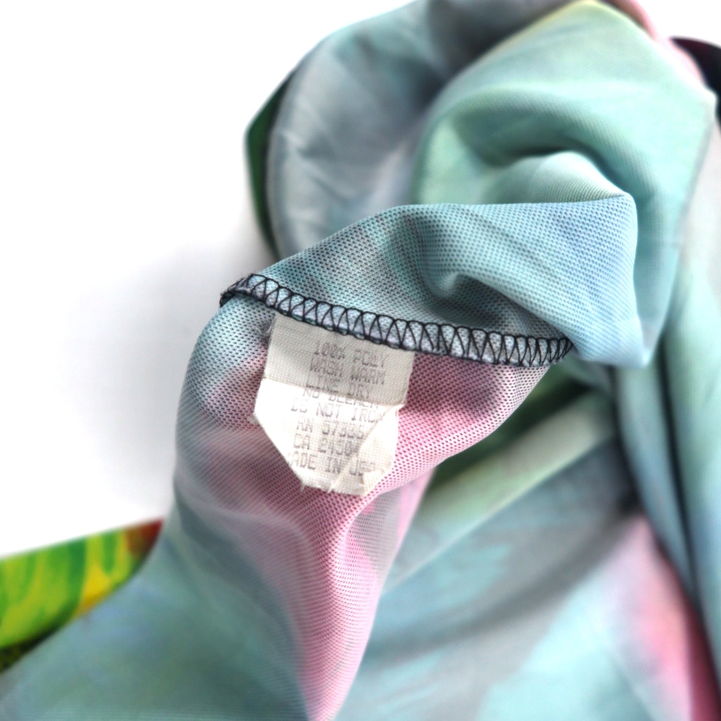 Made in the USA 90s HIGH 5 SPORTSWEAR Game Shirt Track Shirt L Black All-over Print Polyester