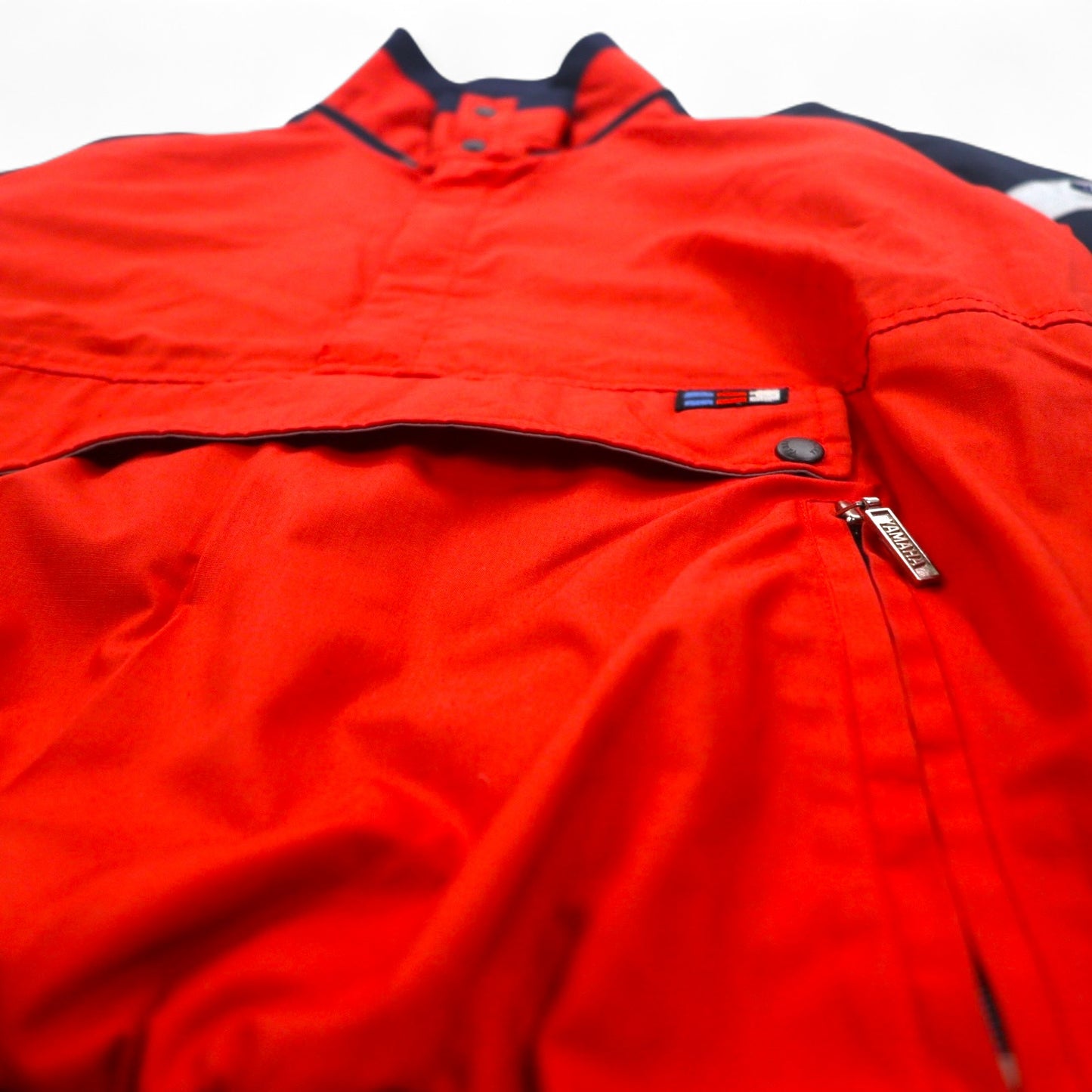 YAMAHA 90s Half Zip Anorak Jacket S Red Polyester