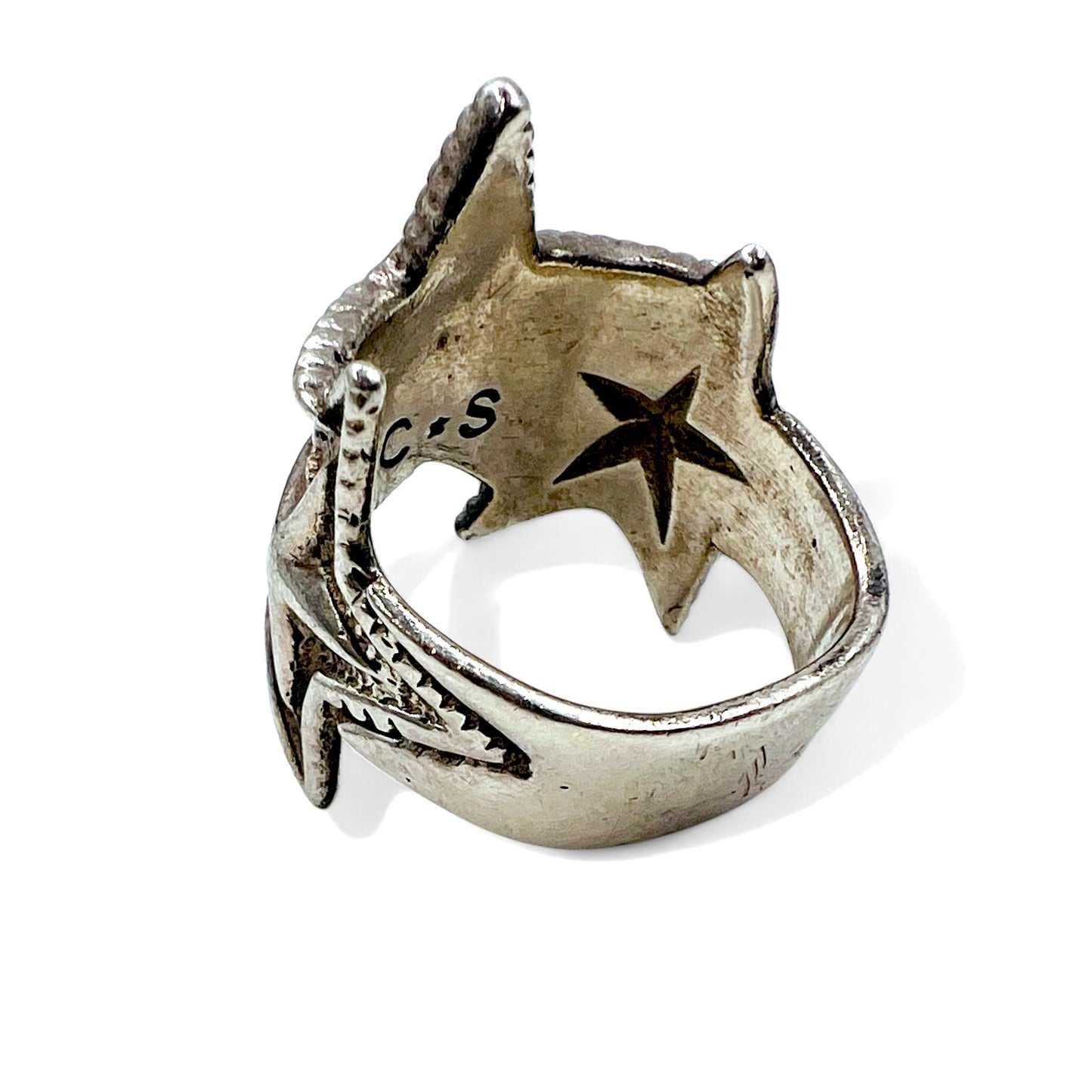 Cody Sanderson Navajo Ring 3 Interlocking Star 21 Silver 925