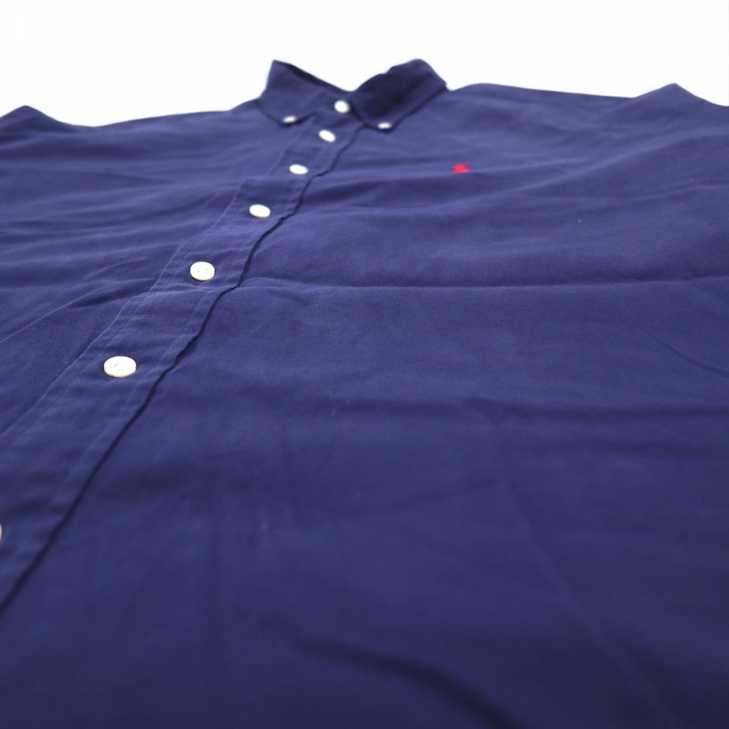 RALPH LAUREN 90s BLAKE Big Size Button Down Shirt XL Navy Small Pony Embroidery