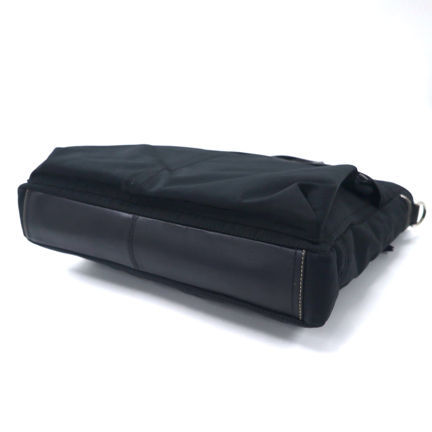 COACH 2WAY ビジネスバッグ トートバッグ ブラック ナイロン レザー 70211