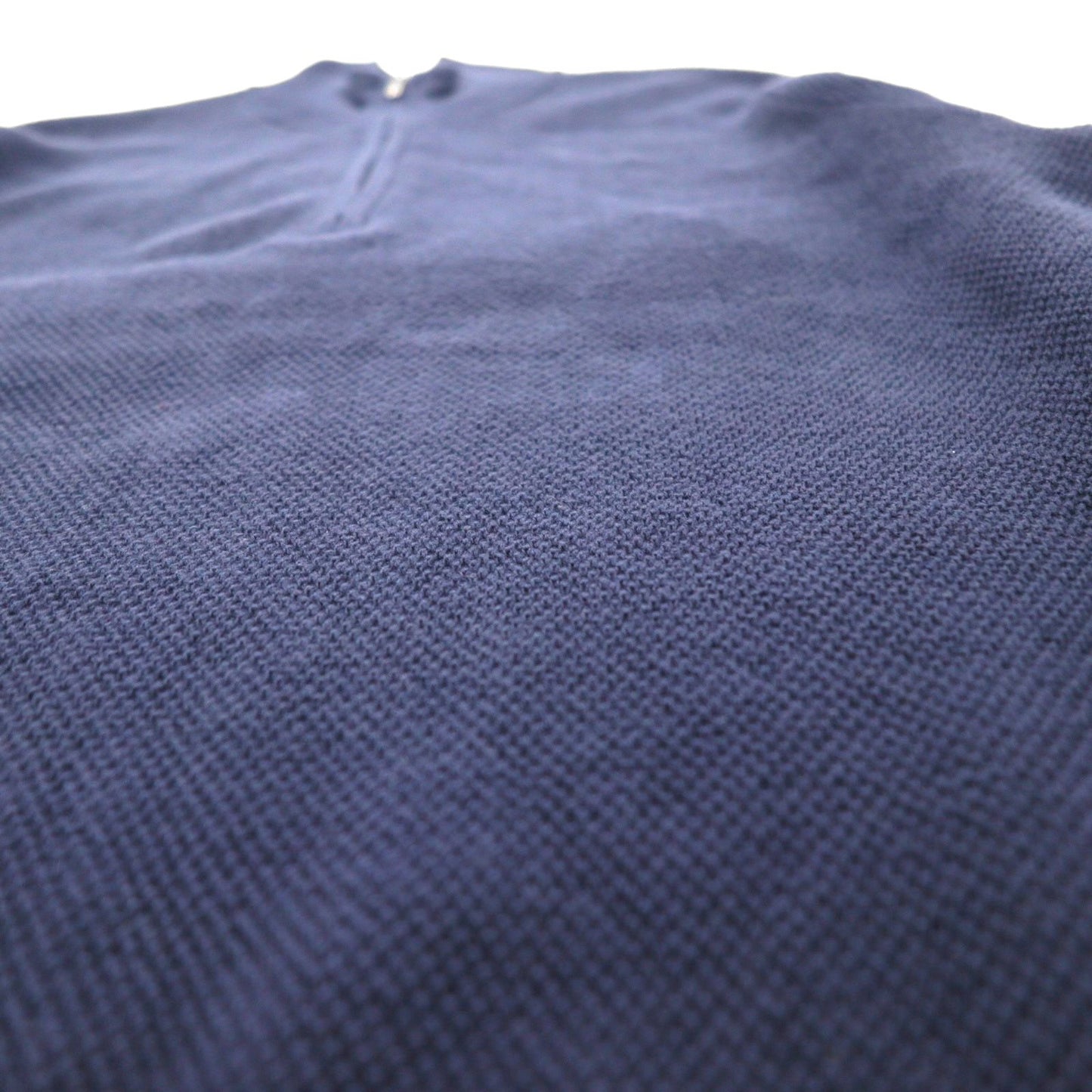 Brooks Brothers Half-Zip Driver's Knit Sweater, Size M, Navy, High Neck