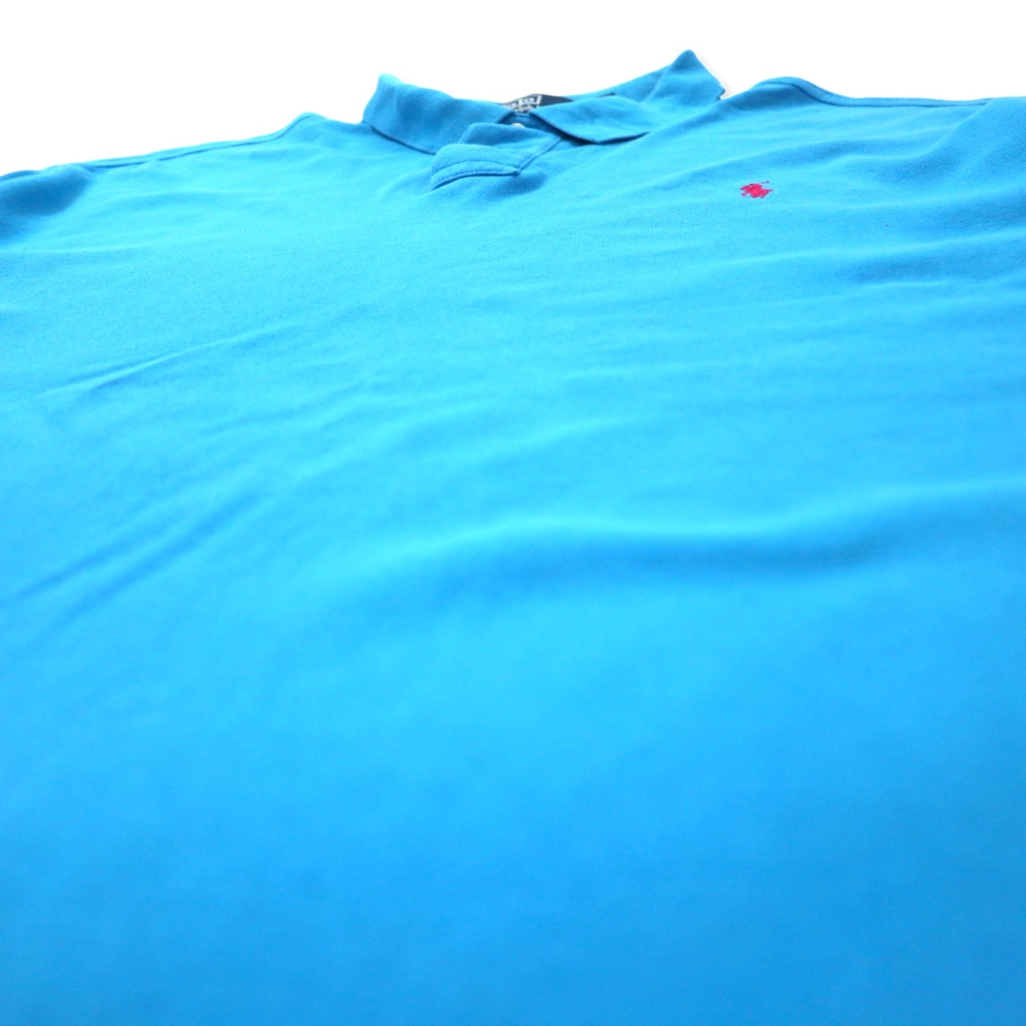 Polo by Ralph Lauren Polo Shirt XXL Blue Cotton CUSTOM FIT Small Pony Embroidery Big Size