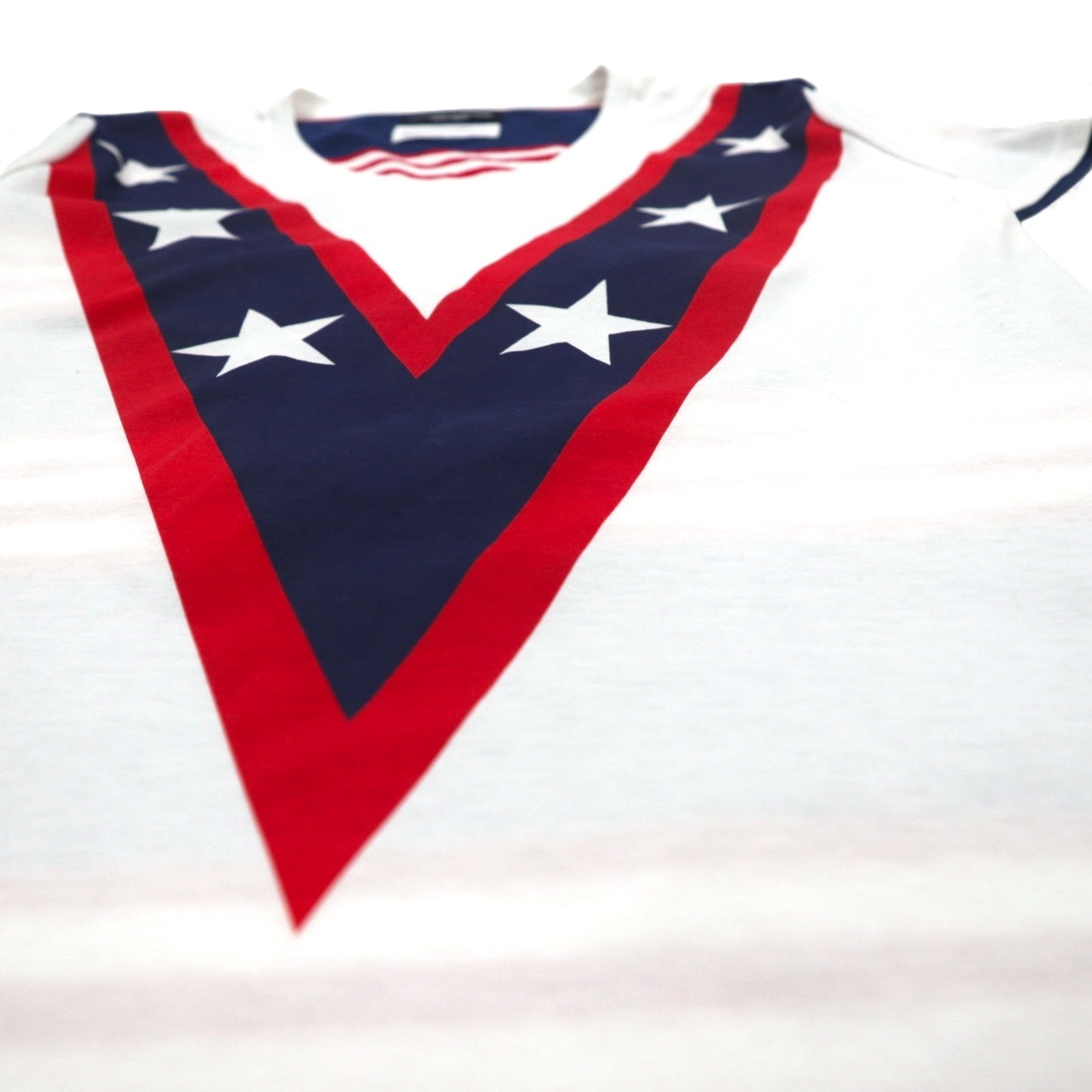 yoshio kubo × LOVELESS Vネック Tシャツ M ホワイト 星柄 GUILD PRIME別注 日本製