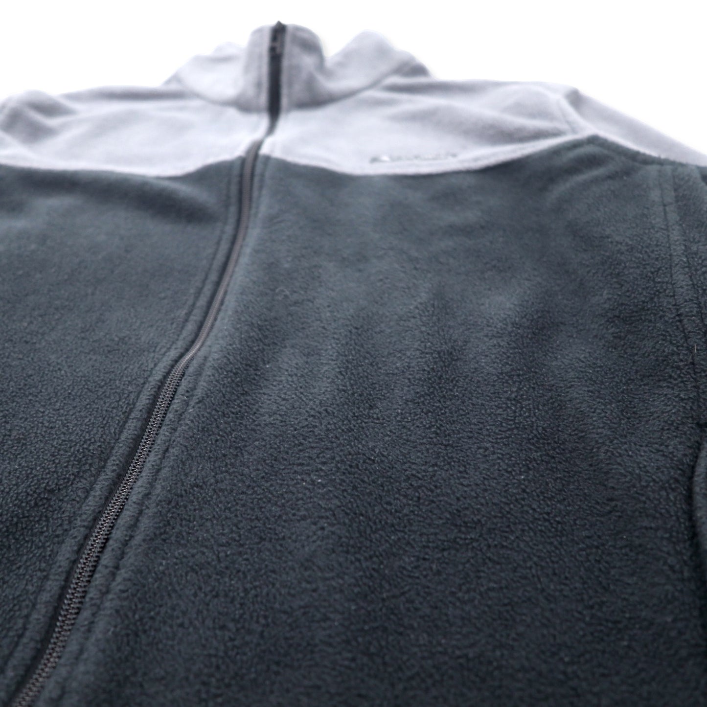 Columbia バイカラー フルジップ フリースジャケット 2X グレー ブラック ポリエステル XS1247