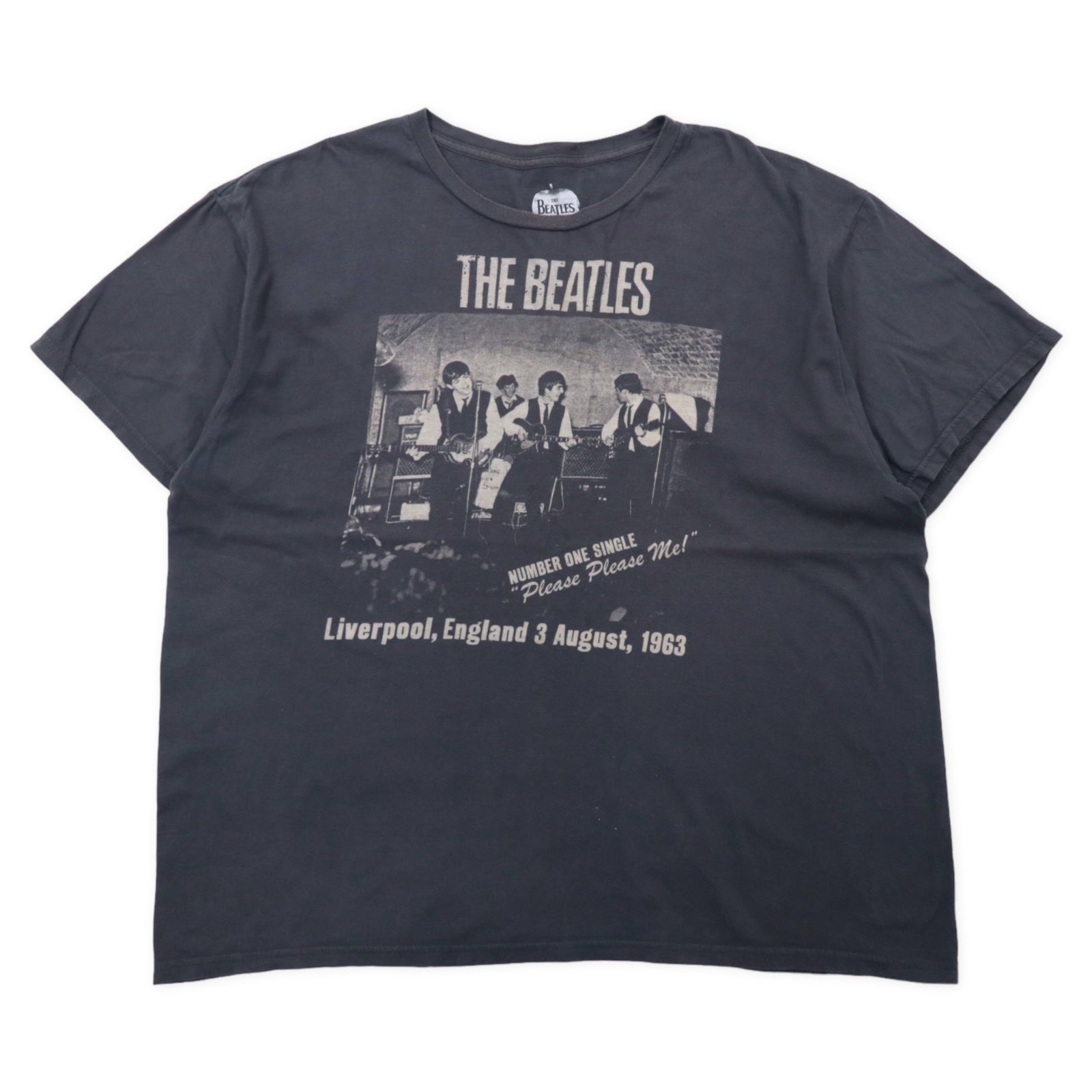 THE BEATLES Beatles Band T-SHIRT XXL Gray Cotton PLEASE PLEASE ME! 1963 Big  Size – 日本然リトテ