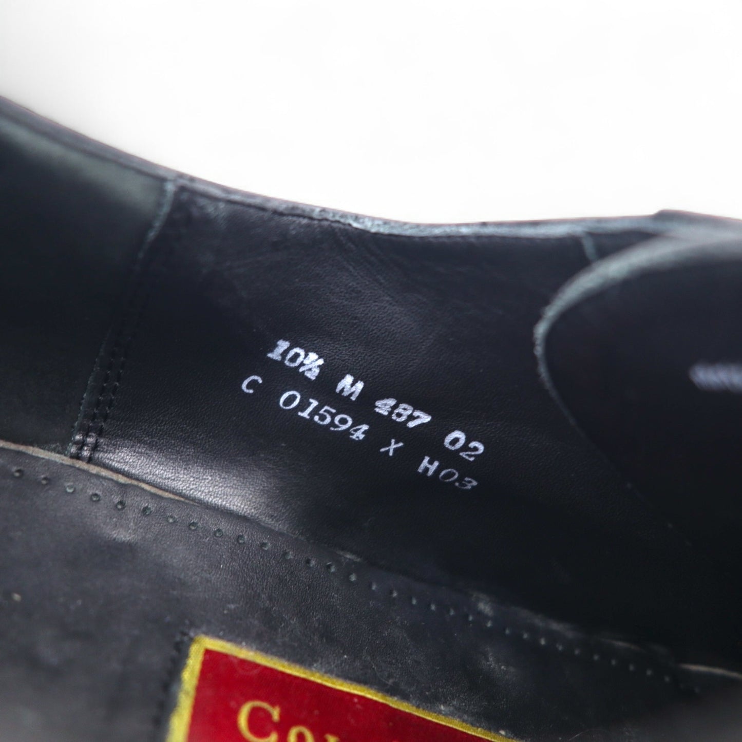 COLE HAAN スプリットトゥ Uチップ ドレスシューズ 28.5cm ブラック レザー 外羽根 01594