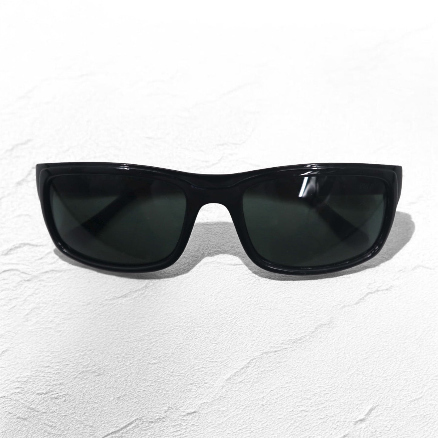 RALPH LAUREN イタリア製 スクエア サングラス ブラック メタル POLO 4059 5001/71 58◻︎18 135 3N