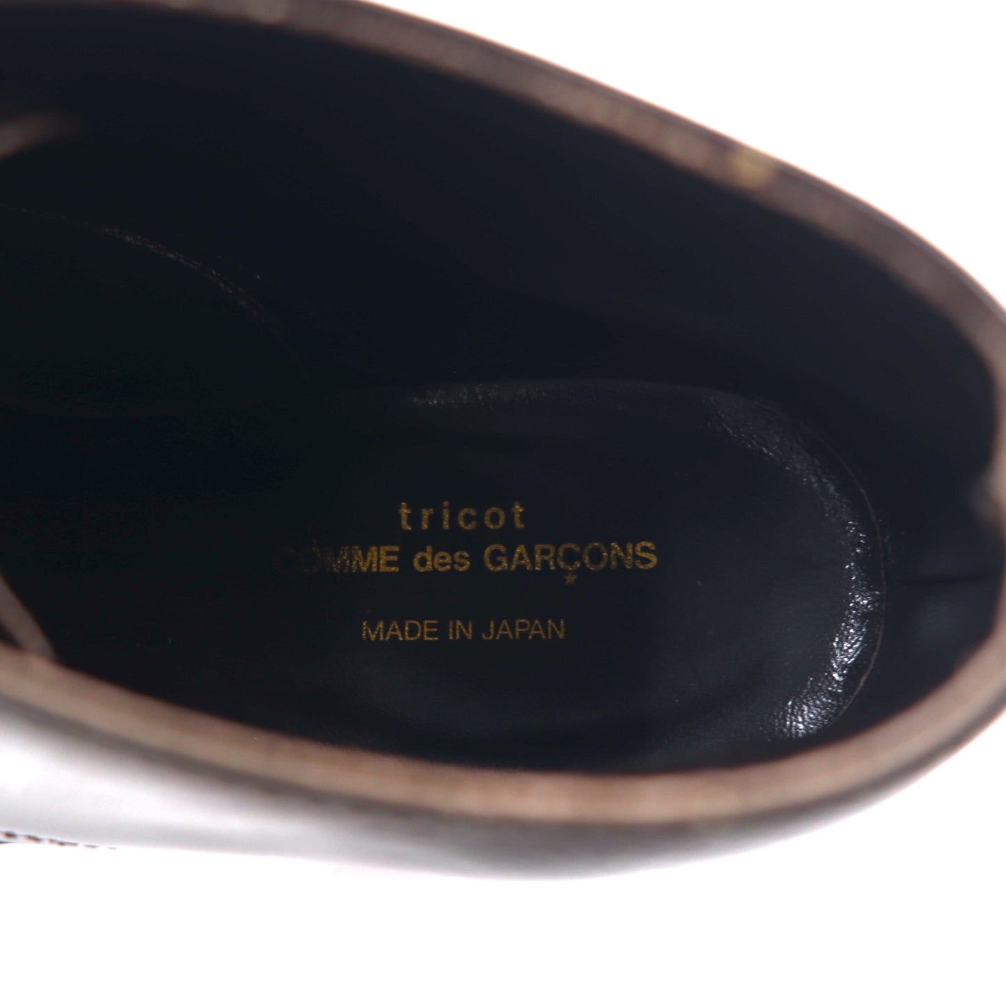 tricot COMME des GARCONS チャッカブーツ 23.5cm ブラウン レザー 日本製