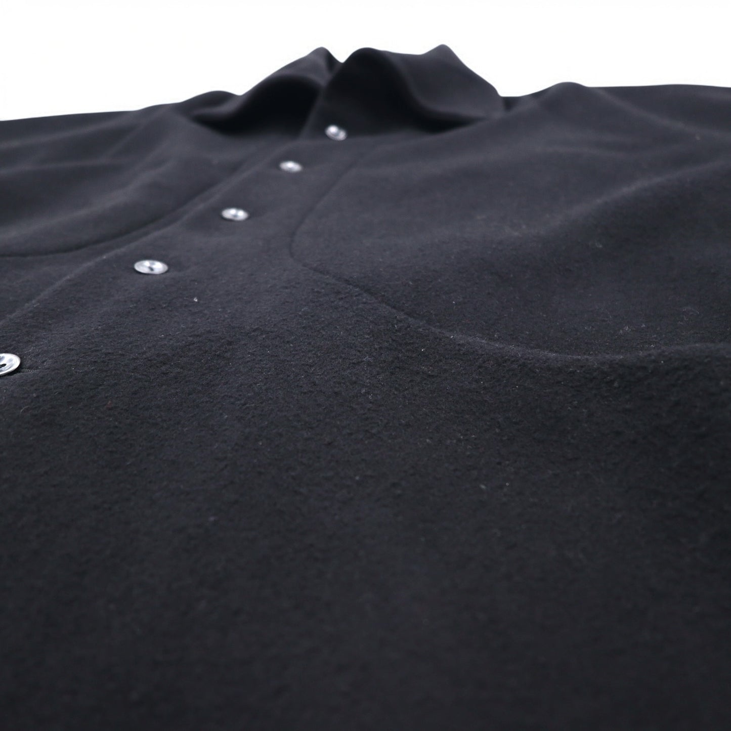 ka na ta Stand Collar Balloon Coat FREE Black Beige Bicolor Wool Made in Japan