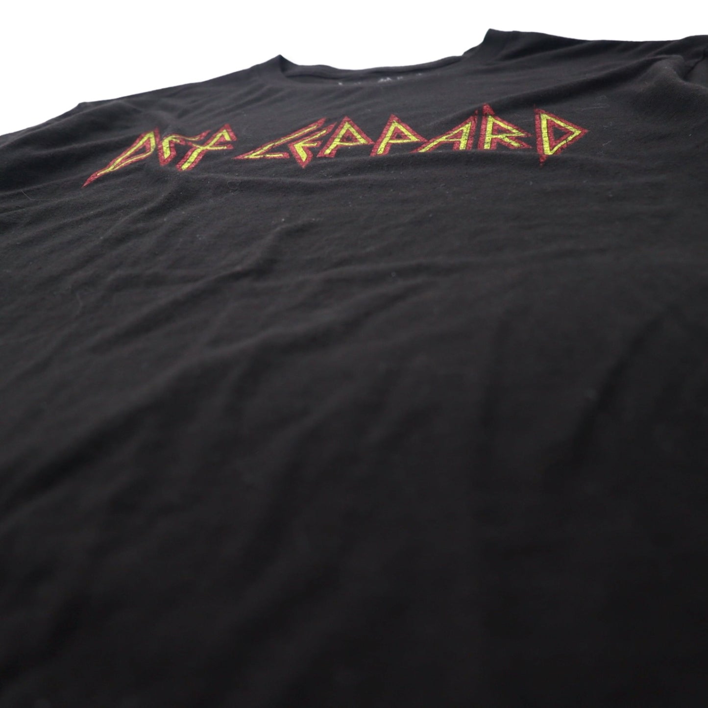 DEF LEPPARD Def Leppard Band T-Shirt M Black Cotton