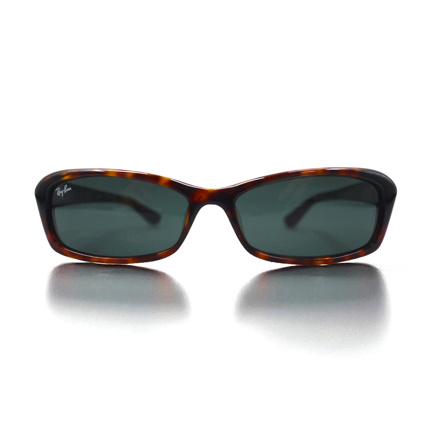 Ray-Ban スクエア レクタングル サングラス ブラウン ベッコウ RB2163 