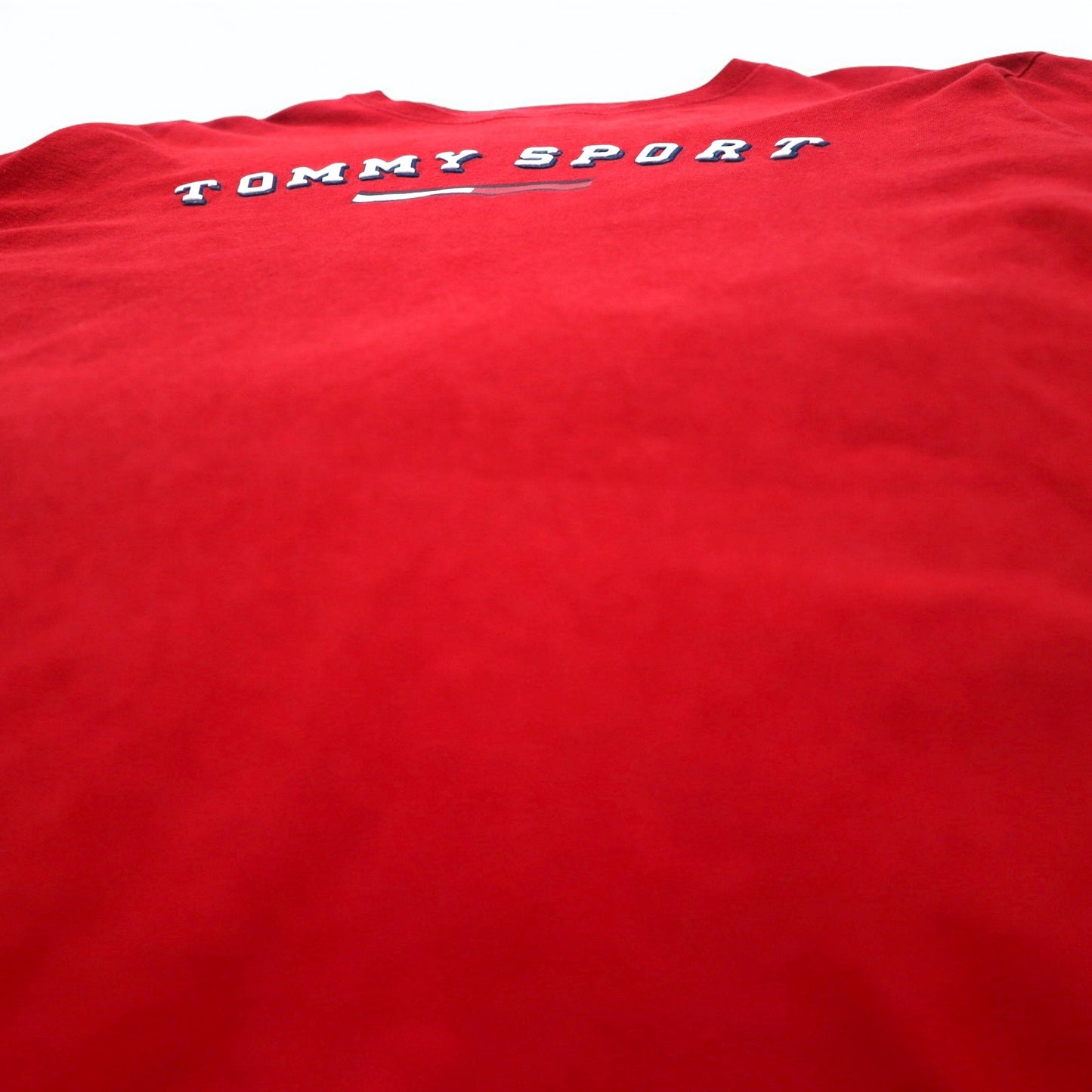 TOMMY JEANS 90s Long Sleeve T-Shirt, Red, Cotton, Made in Mexico