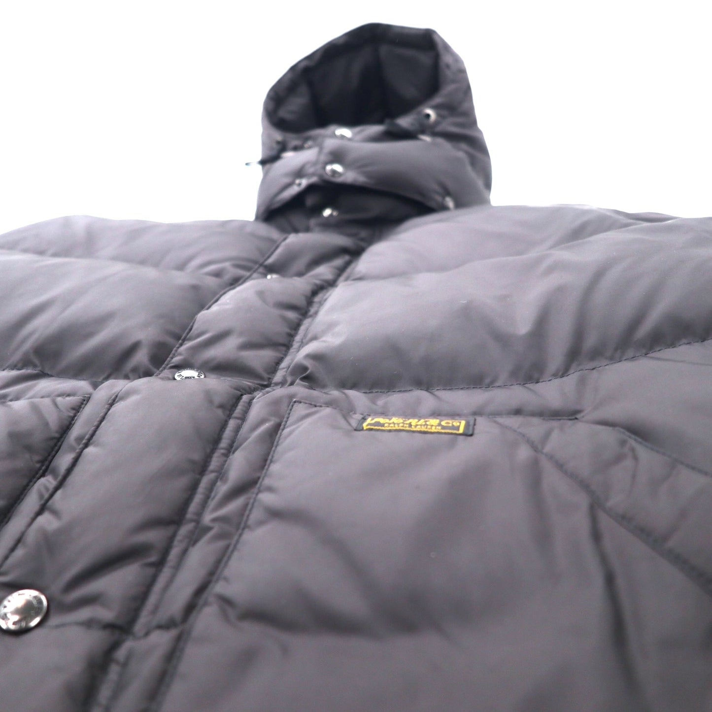 Polo by Ralph Lauren ダウンジャケット 175/96A ブラック ポリエステル フード着脱式