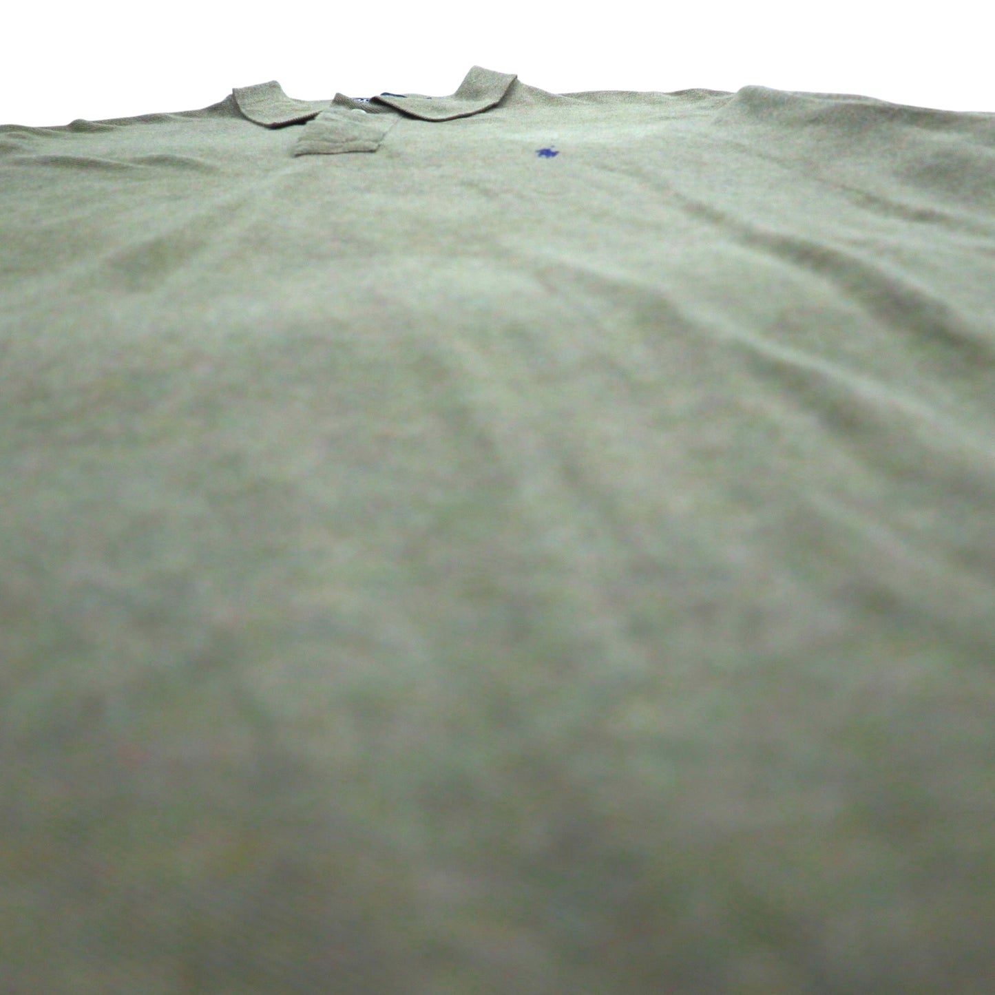 Polo by Ralph Lauren 90s Polo Shirt L Khaki Cotton Pique Small Pony Embroidery