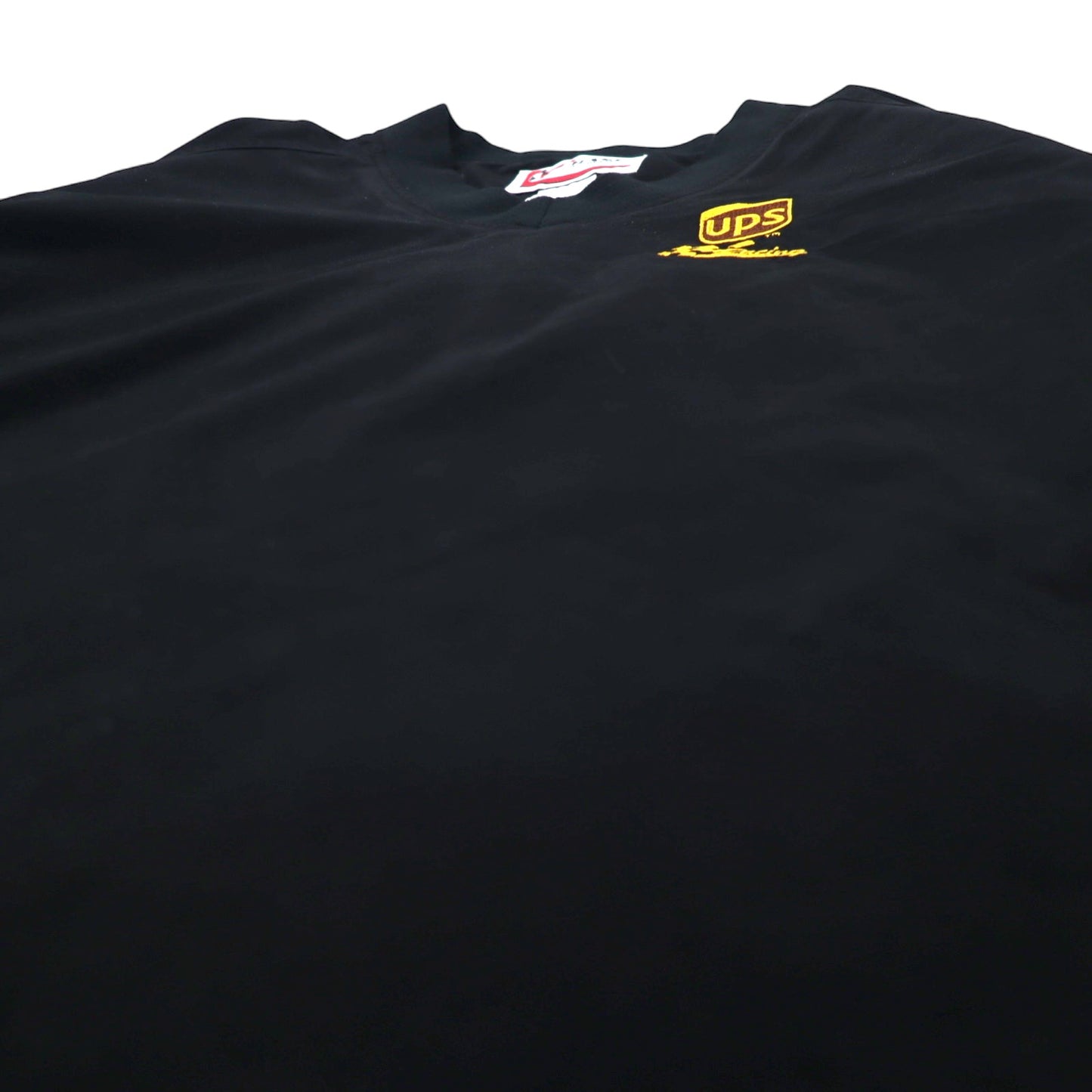 CHASE AUTHENTICS レーシング ピステ プルオーバー ナイロンジャケット L ブラック ポリエステル ドローコード UPS 刺繍