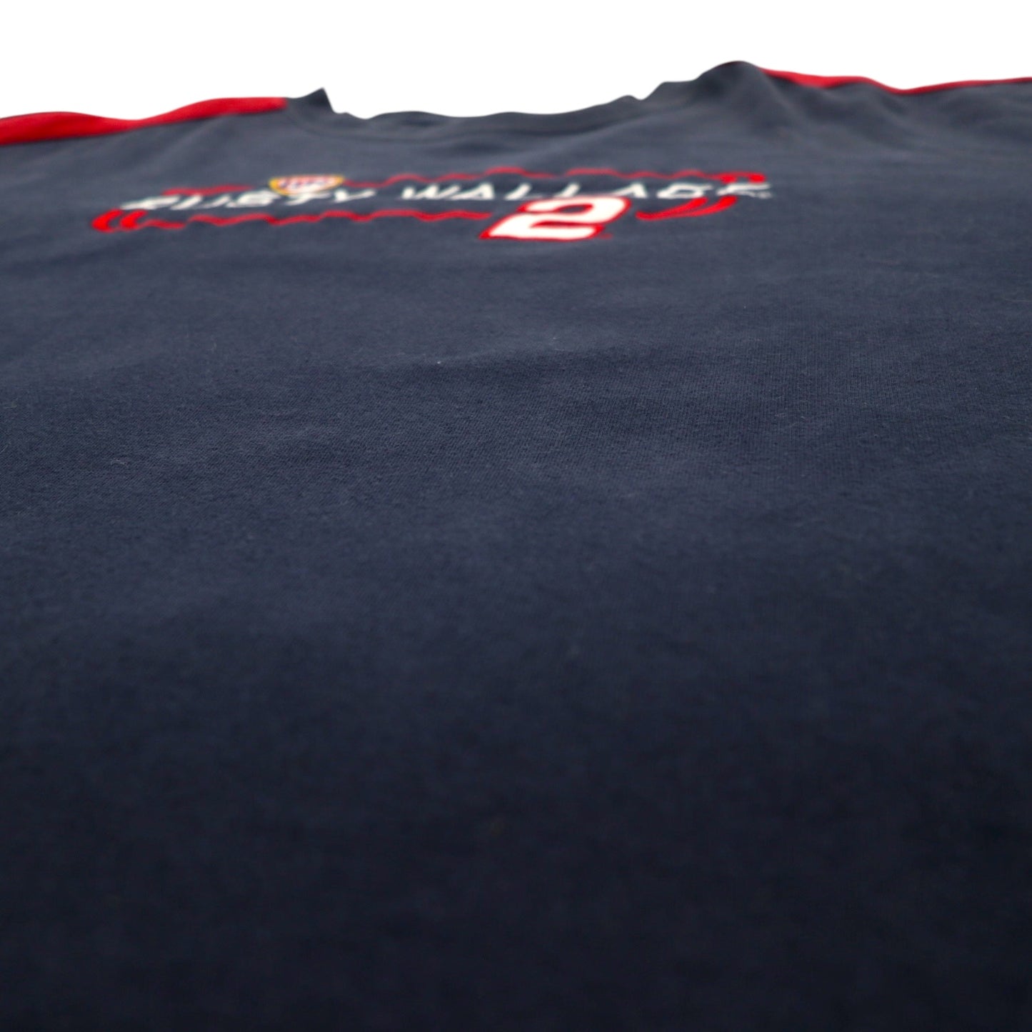 90年代 CHASE AUTHENTICS レーシング 刺繍 スウェット XL ネイビー コットン RUSTY WALLACE