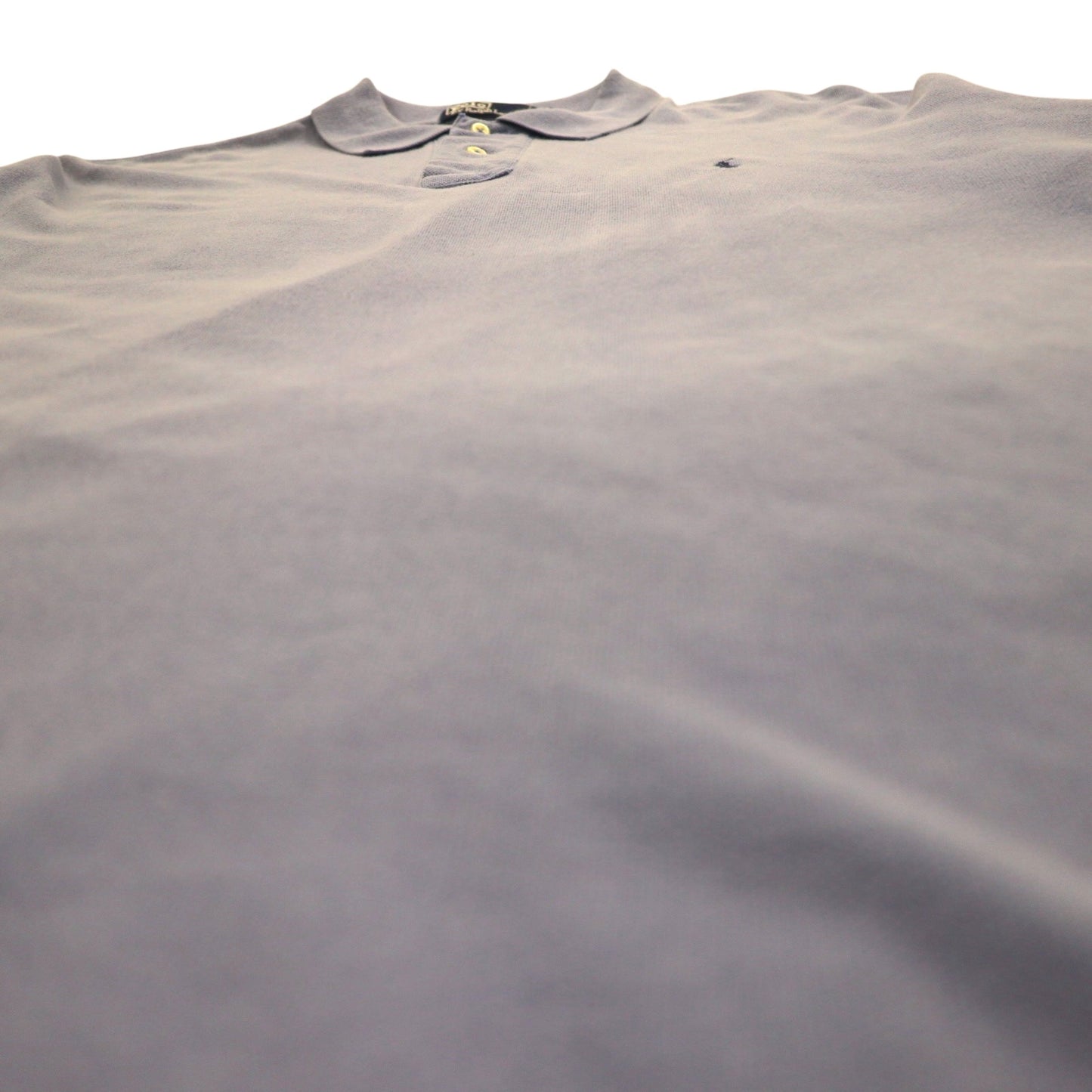 Polo by Ralph Lauren 90s Polo Shirt L Blue Cotton Pique Small Pony Embroidery