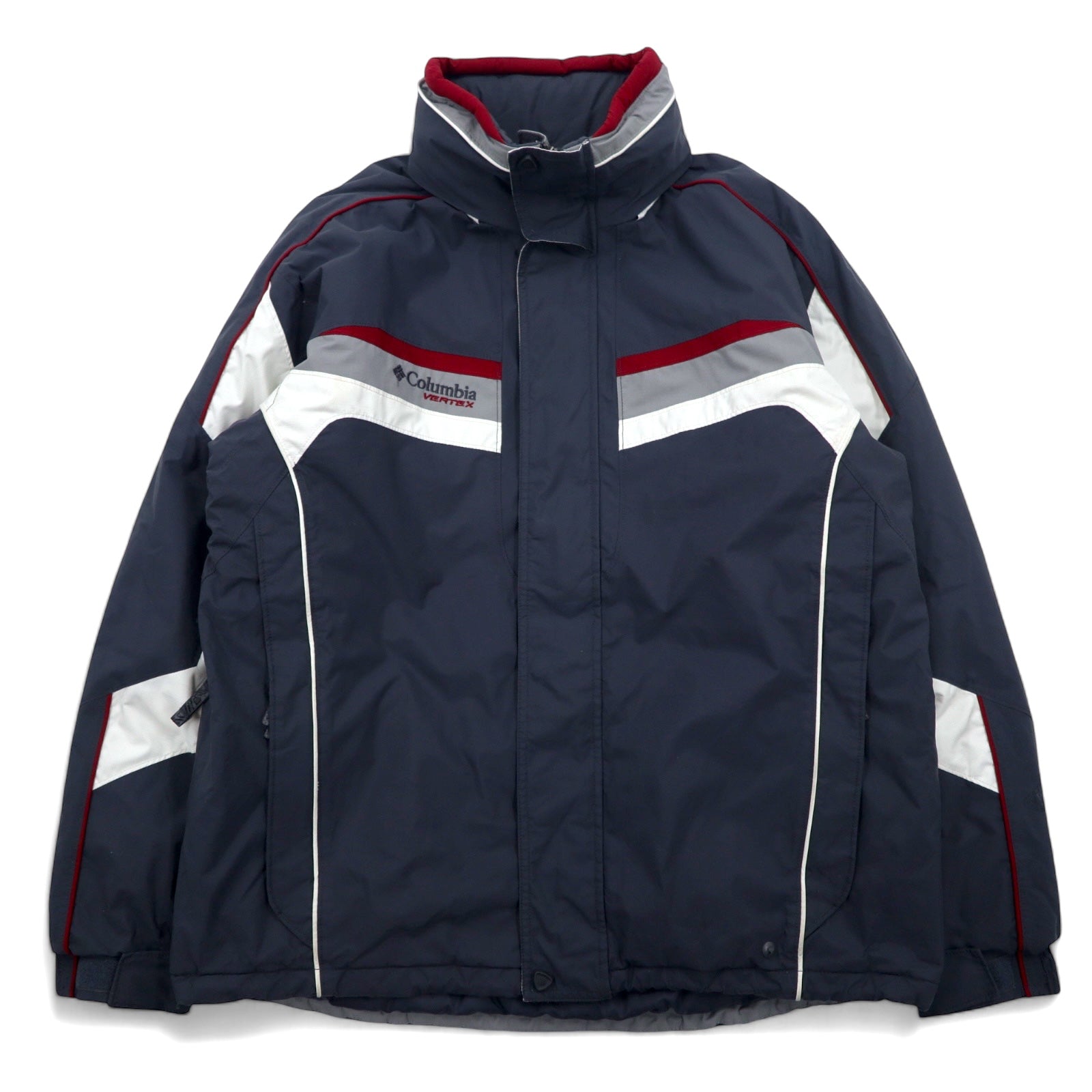 Columbia VERTEX 90's Mountain Hoodie L Gray Nylon Fleece Liner