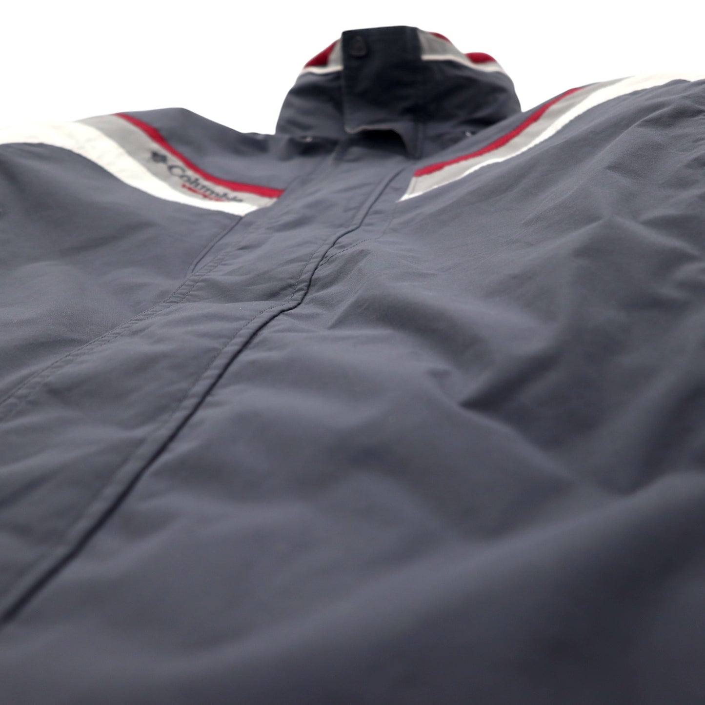 Columbia VERTEX 90年代 マウンテンパーカー L グレー ナイロン フリースライナー ダブルジップ ドローコード OMNI-SHIELD 防水