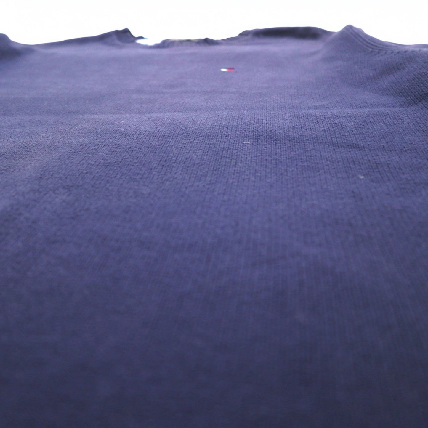 TOMMY HILFIGER 90年代 コットン ニット クルー セーター L ネイビー コットン