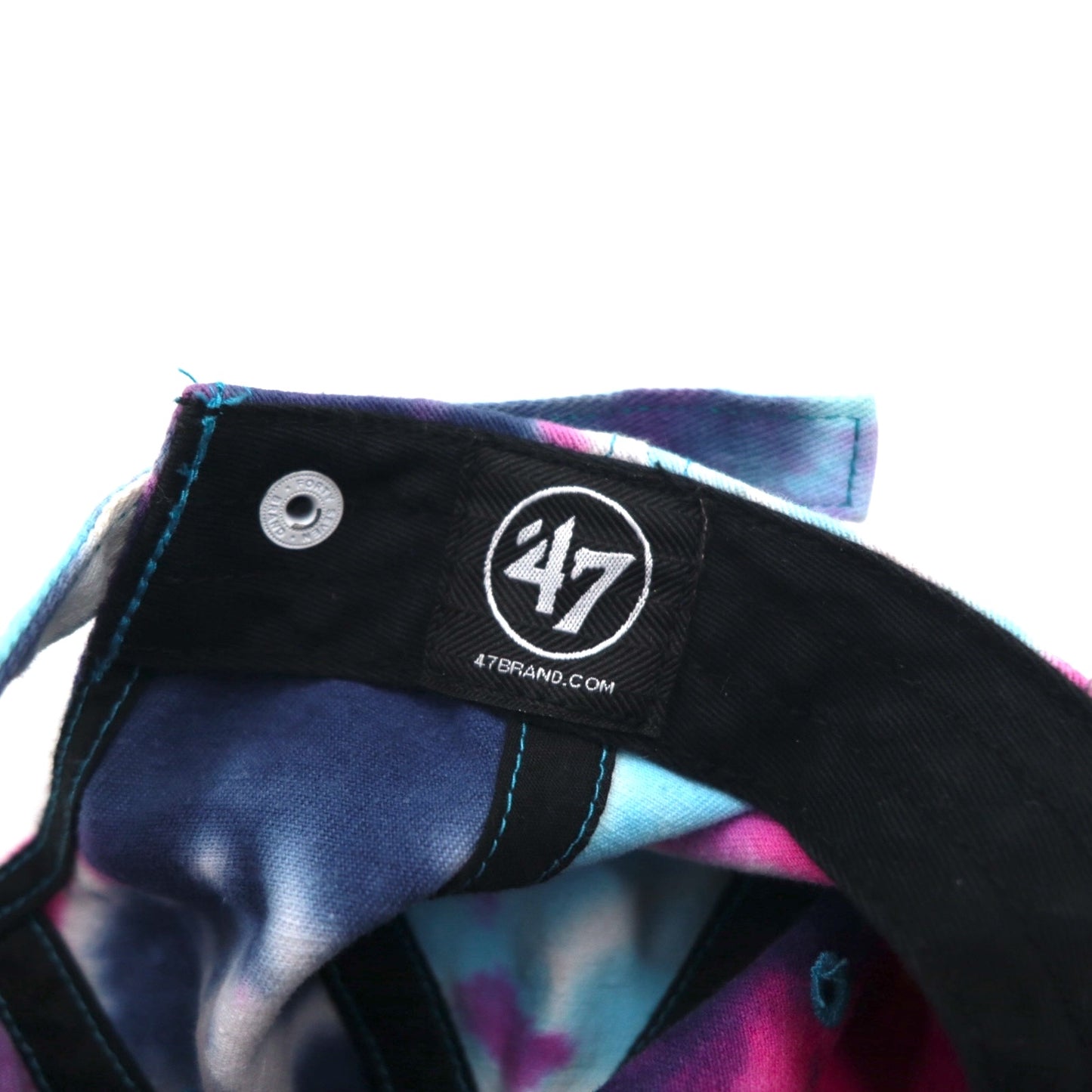 47BRAND タイダイ ベースボールキャップ FREE ベルト 刺繍 MLB LA LOS ANGELES DODGERS